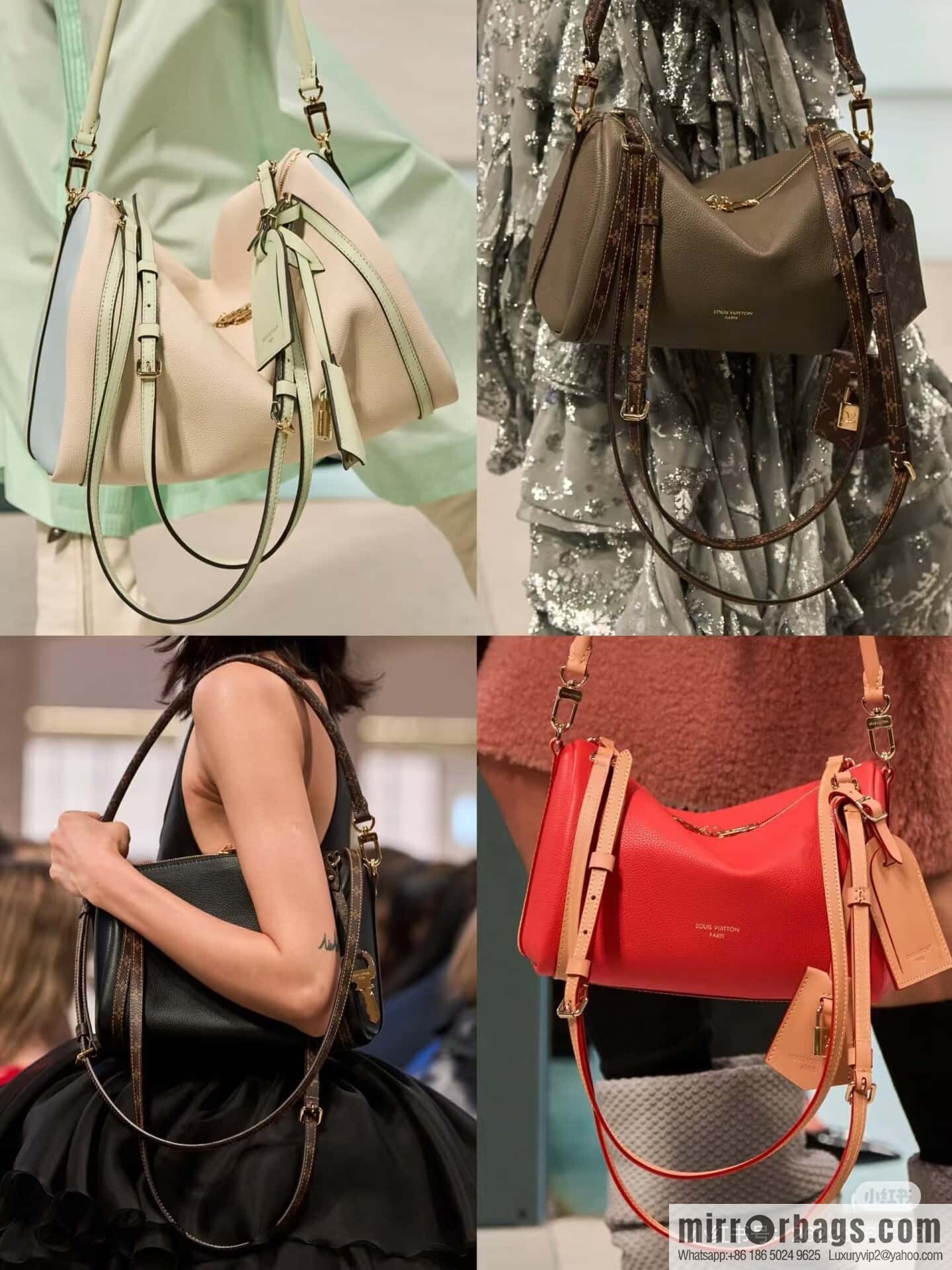 [Boutique‑grade] M13667 red, full leather, speedy pillow bag SPEEDY BANDOULIZRE 25 handbag
