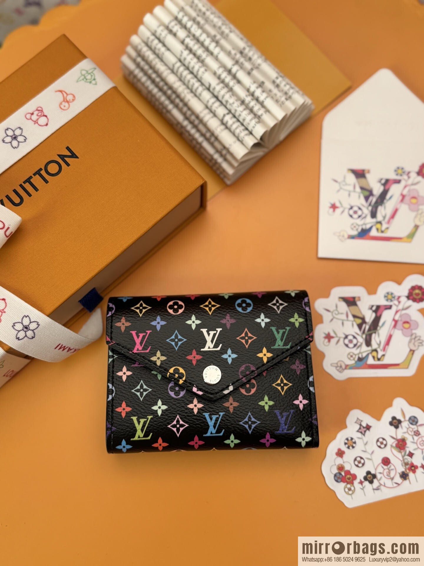 LV M14163 [Official Full Package + 163 Chip] New LVxTM Victorine Wallet