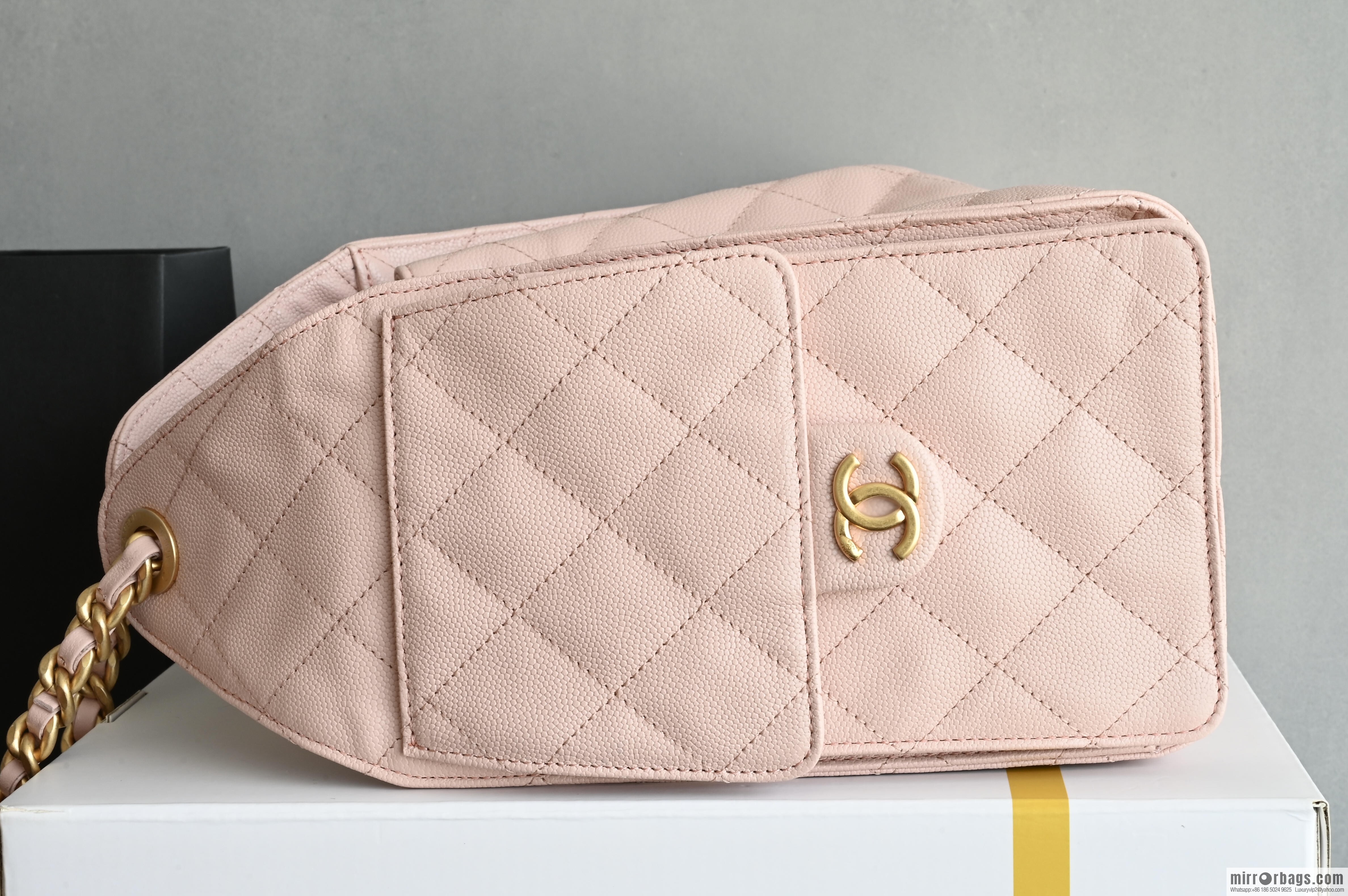CHANEL Hippie Shopping Bag Small AS5293 Pink
