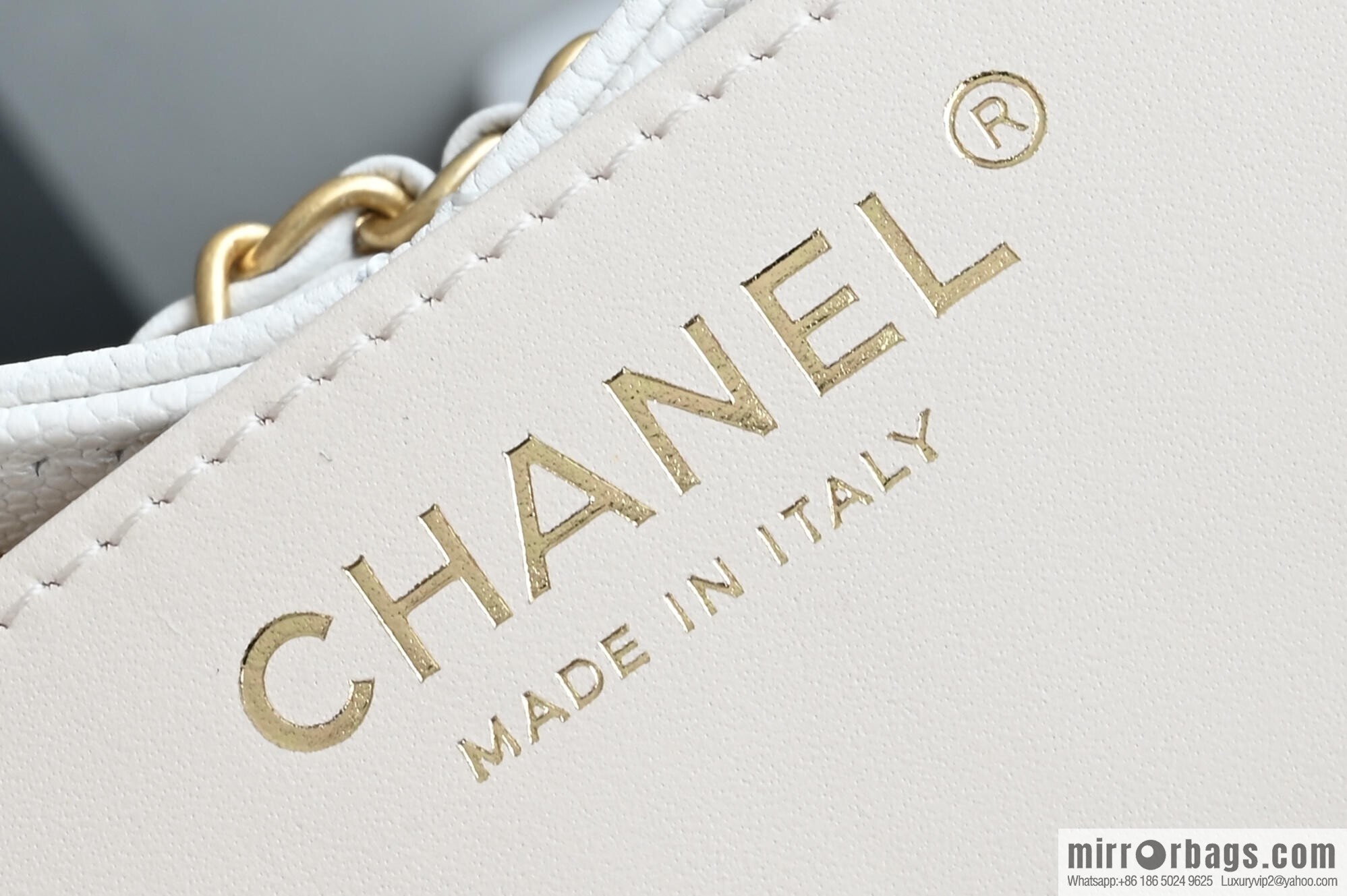 CHANEL Hippie Shopping Bag S AS5293 White