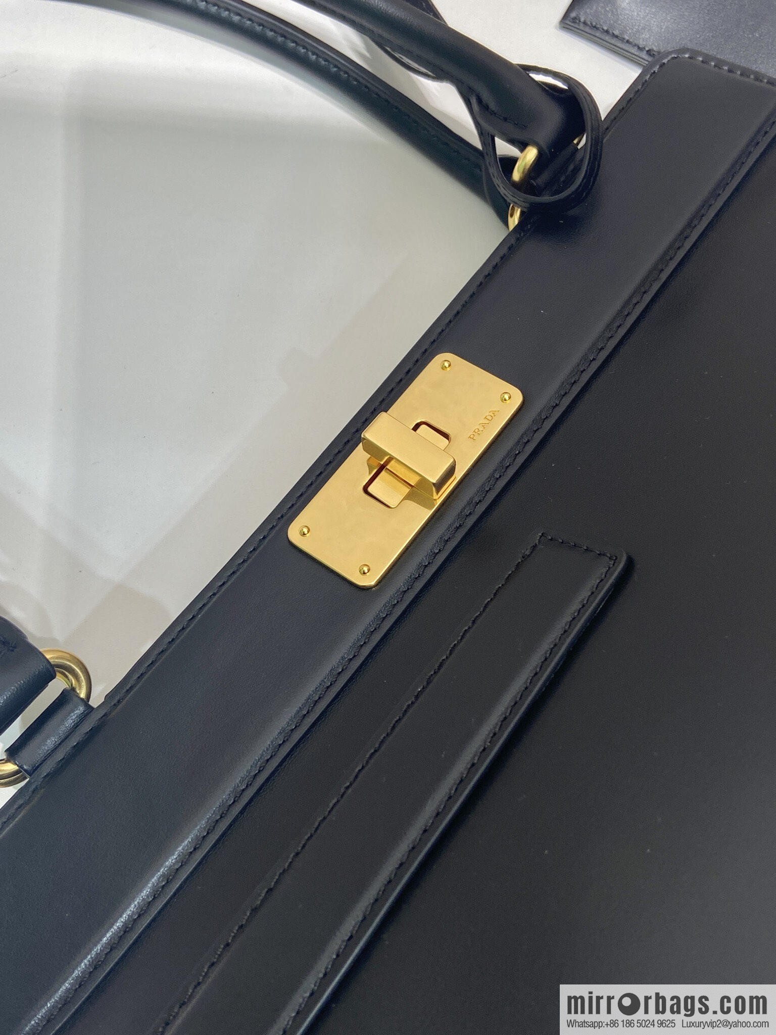 PRADA new 1BG569 calfskin, black