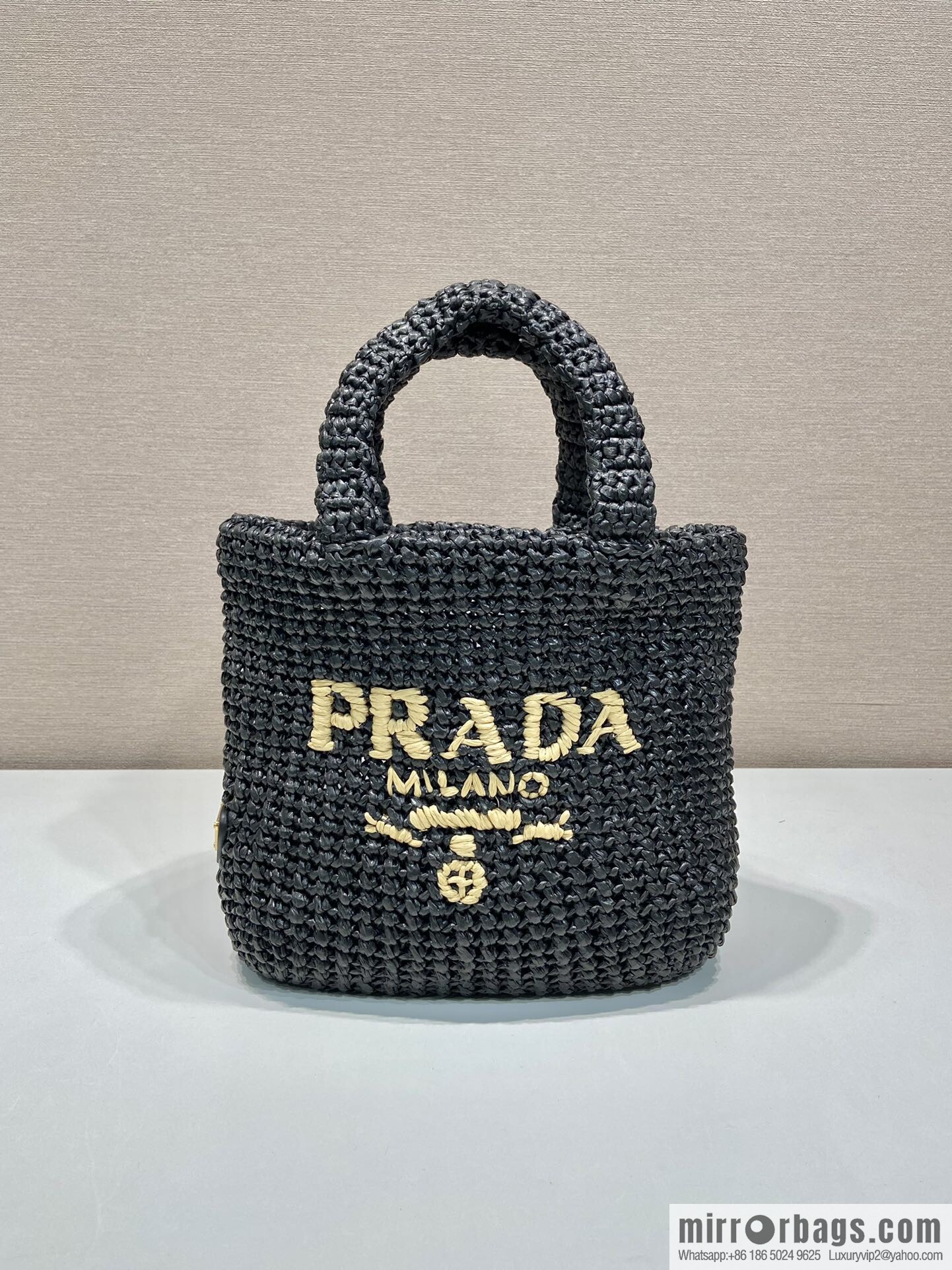 PRADA fiber tote bag 1BG422 small new color