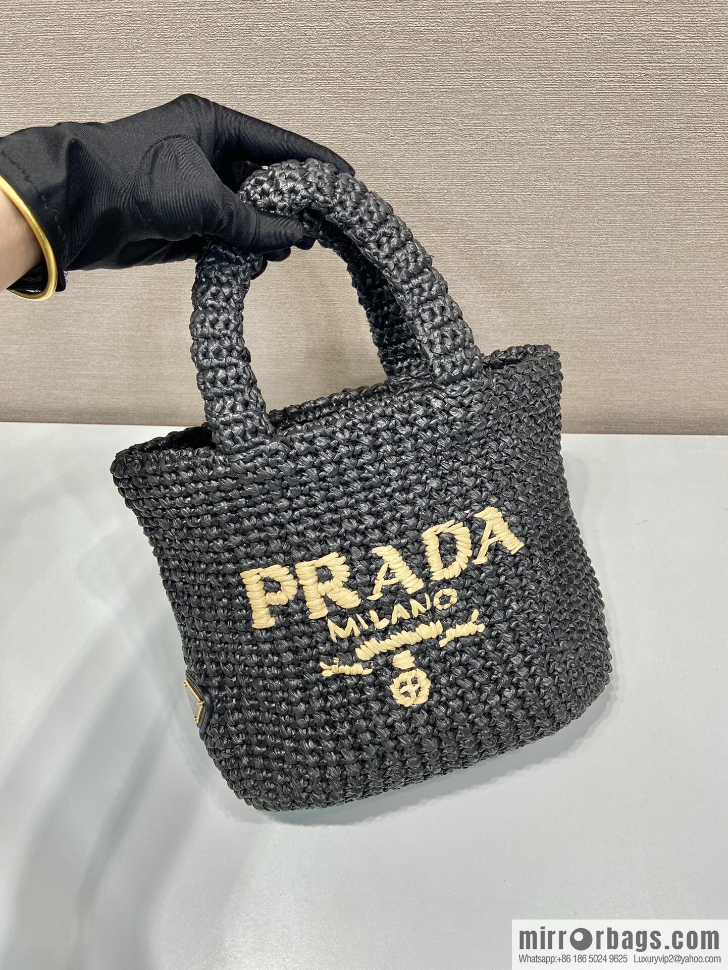 PRADA fiber tote bag 1BG422 small new color