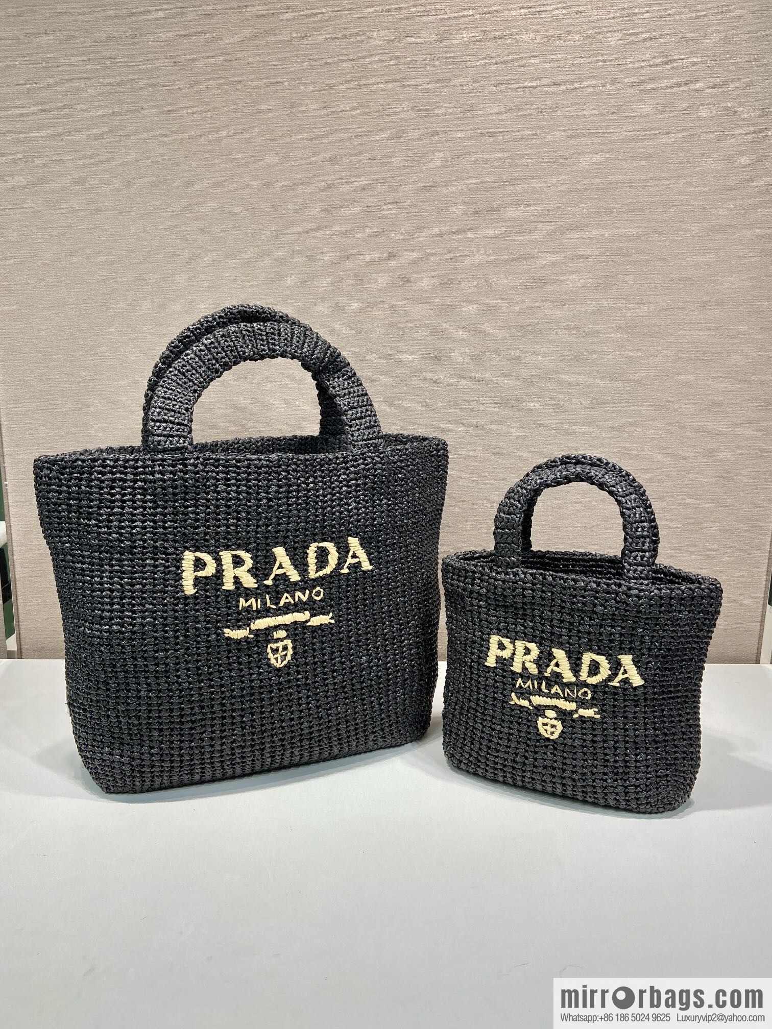 PRADA fiber tote bag 1BG422 small new color