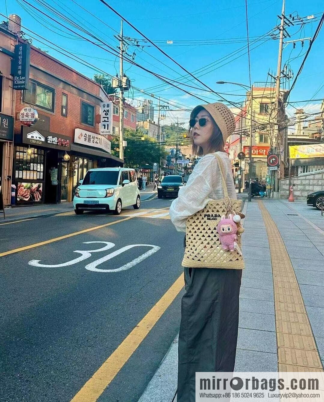 PRADA explosive tote bag 1BG493 braided