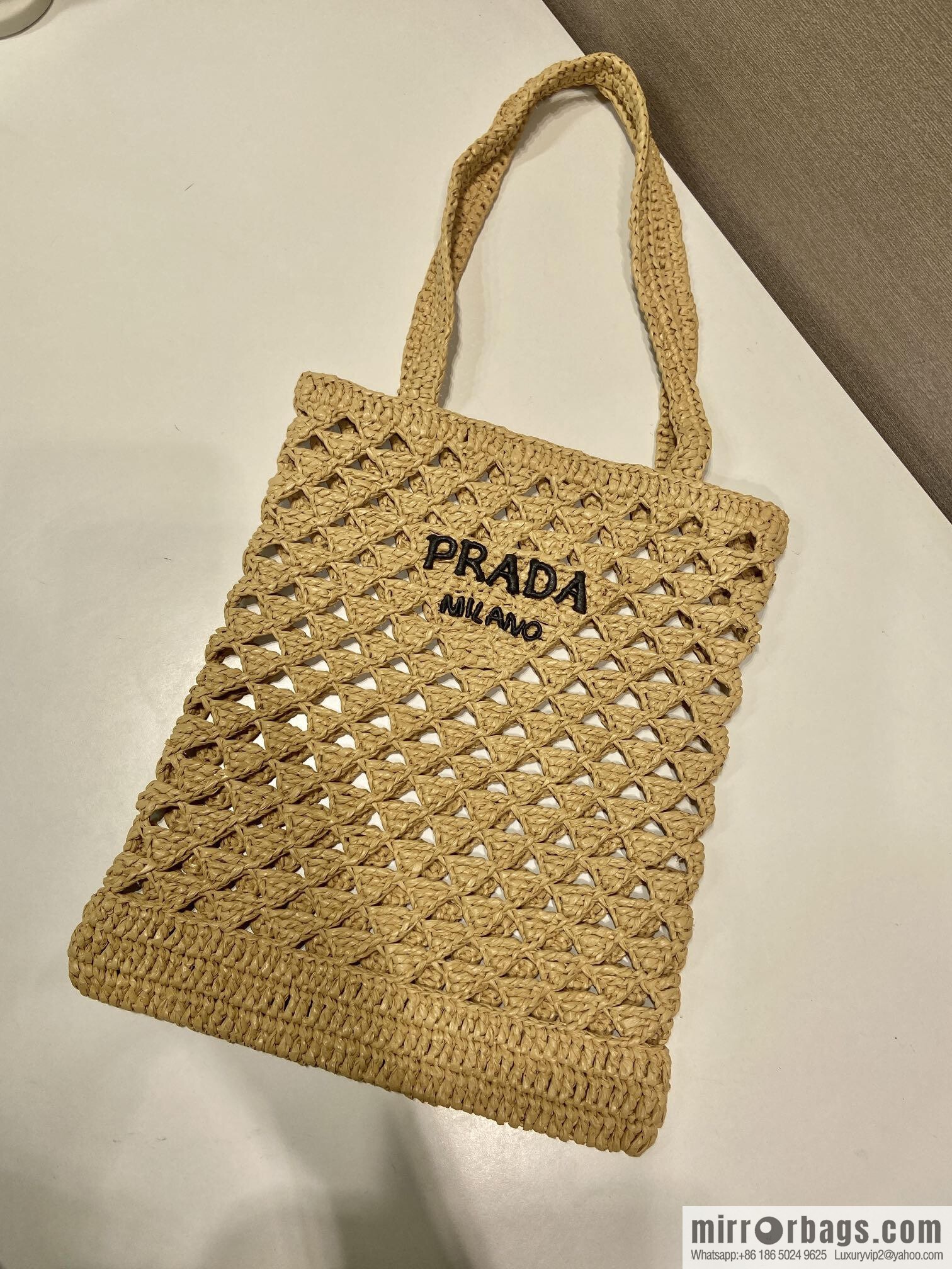 PRADA explosive tote bag 1BG493 braided