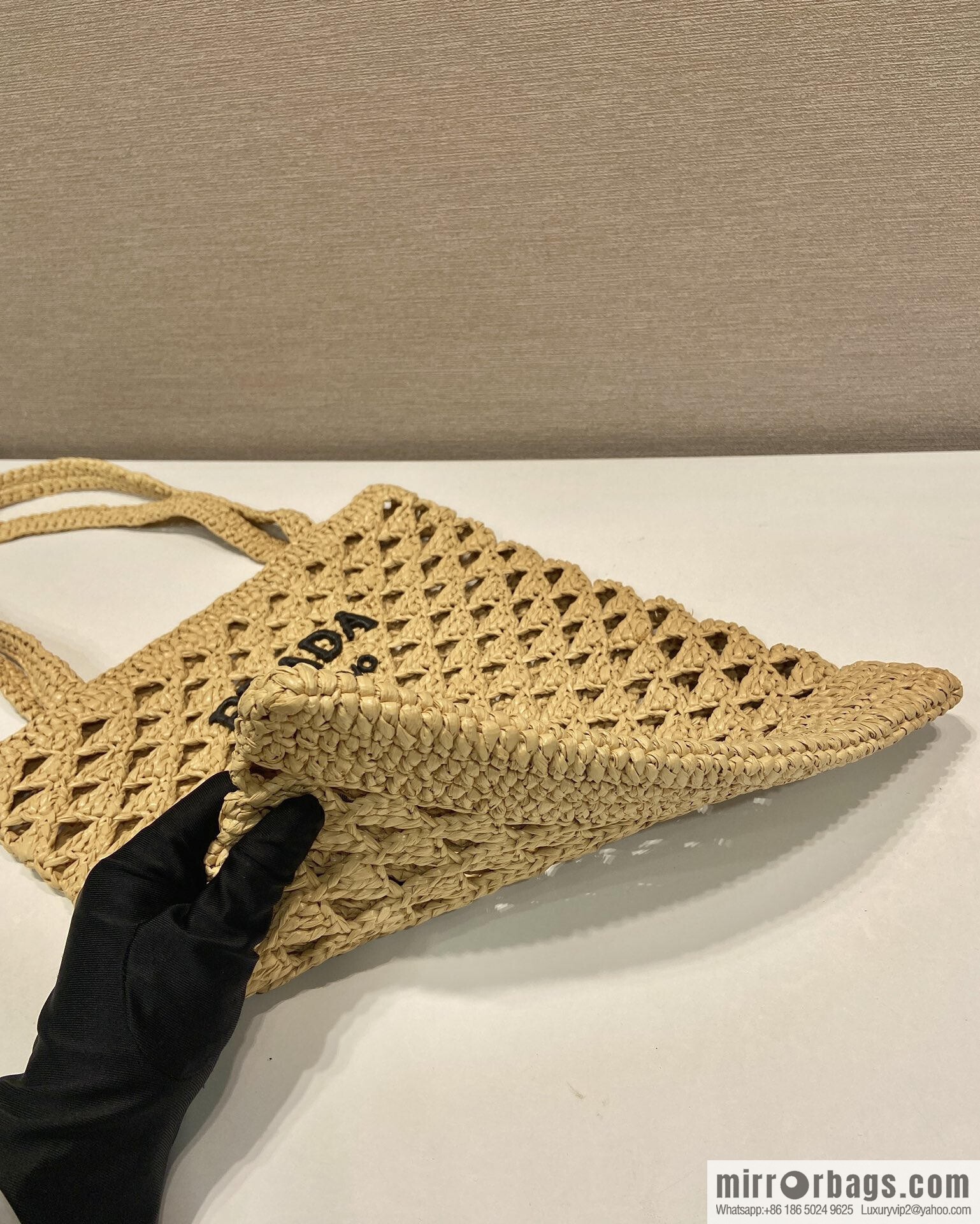 PRADA explosive tote bag 1BG493 braided