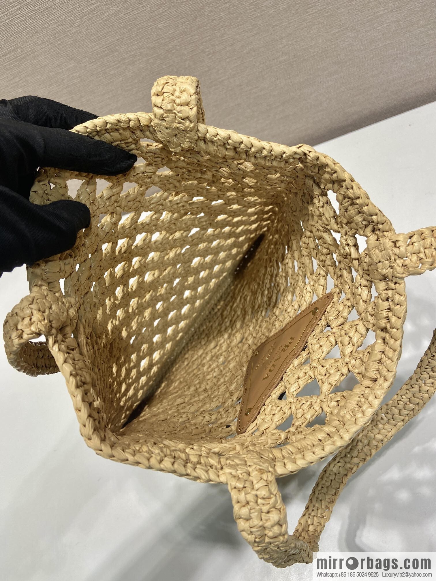 PRADA explosive tote bag 1BG493 braided