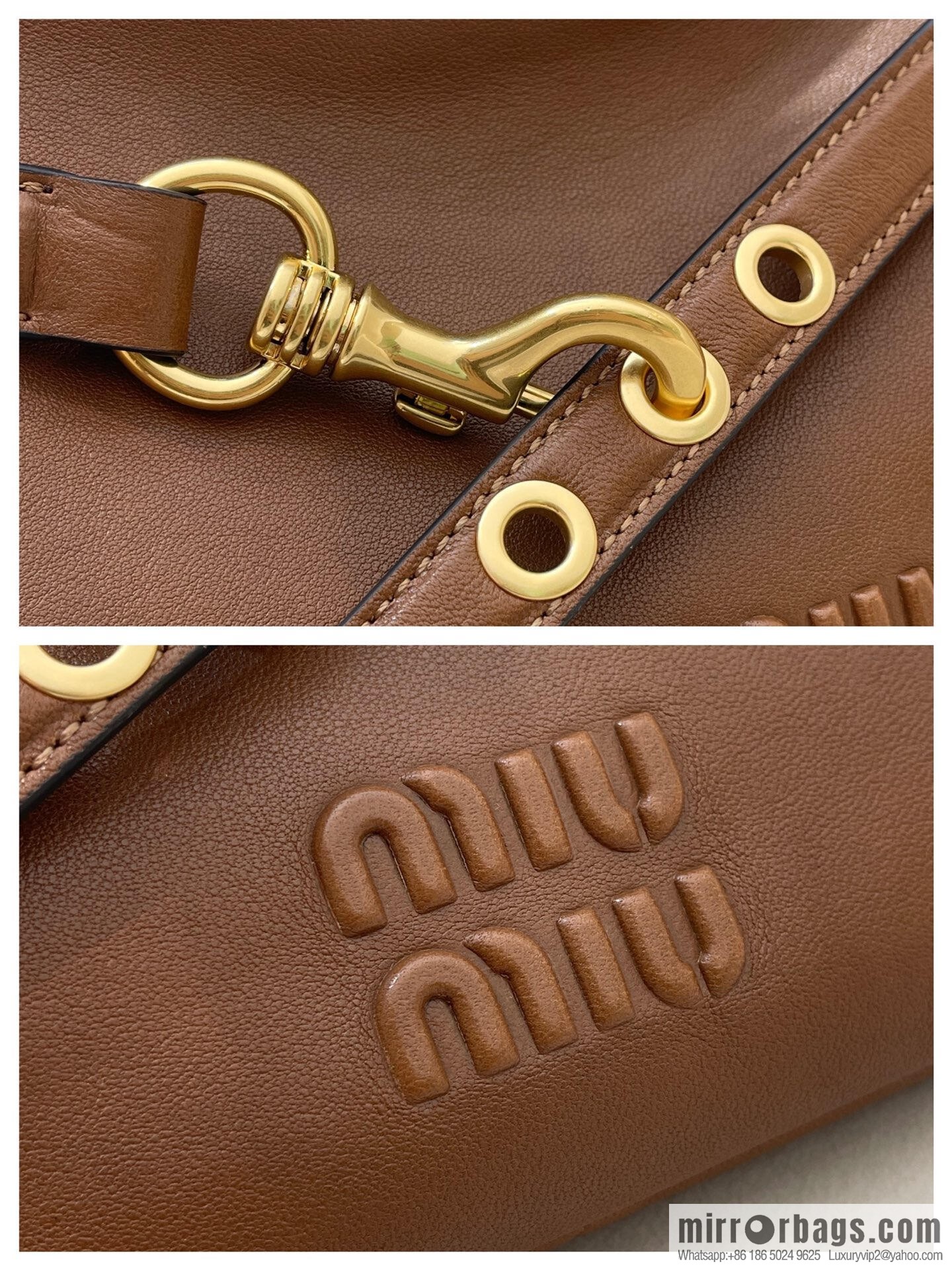 MIUMIU new 5BC182 small, caramel color
