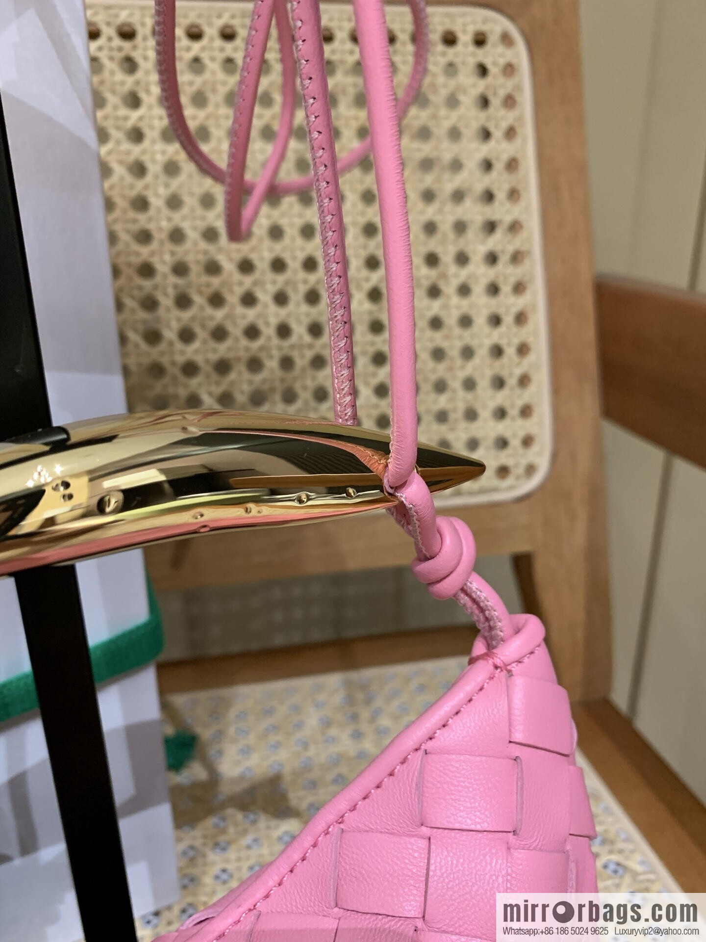 BV Mini Sardine Crossbody Bag 744267 Ribbon Powder