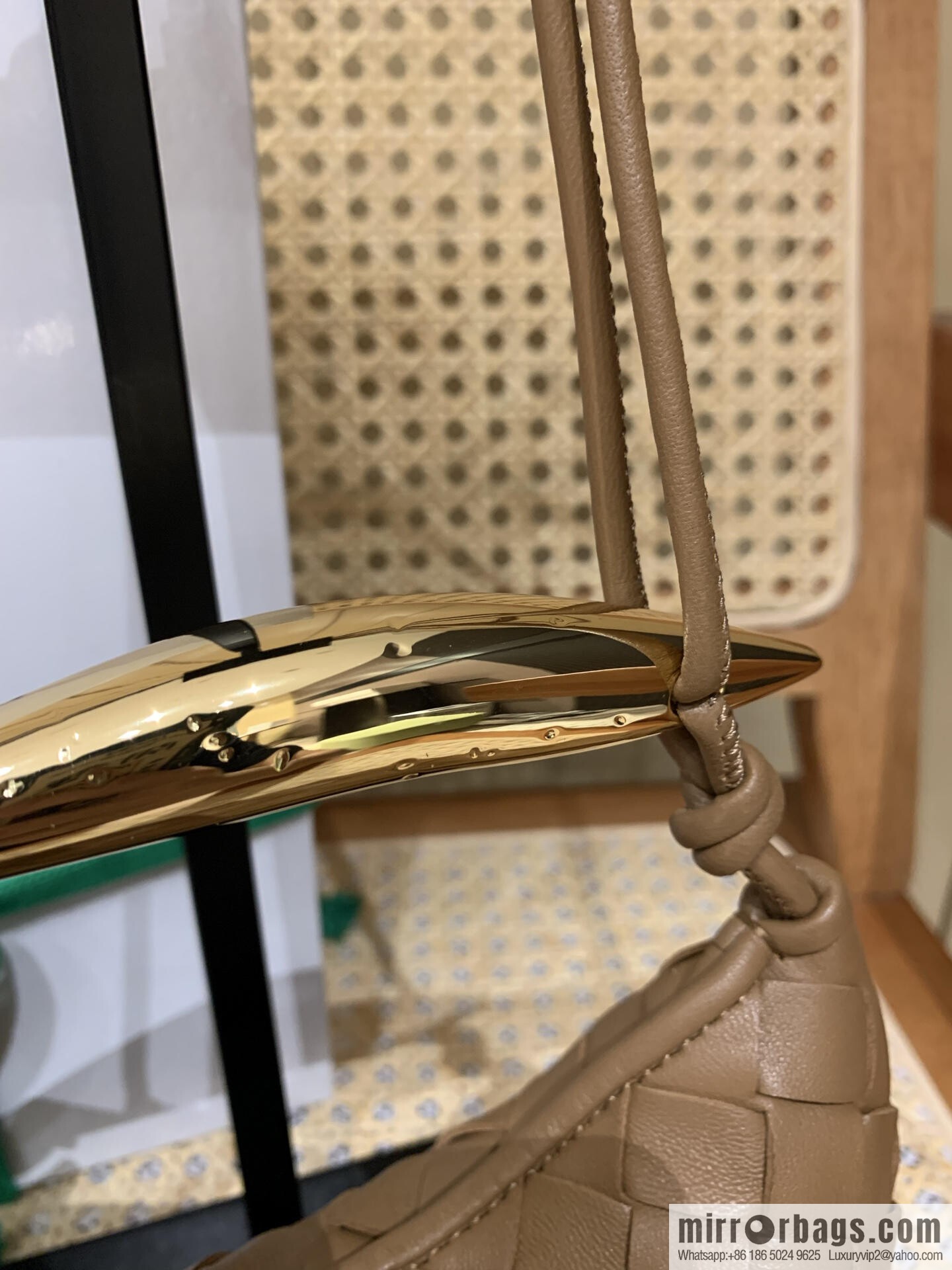 BV Mini Sardine Crossbody Bag 744267 Caramel