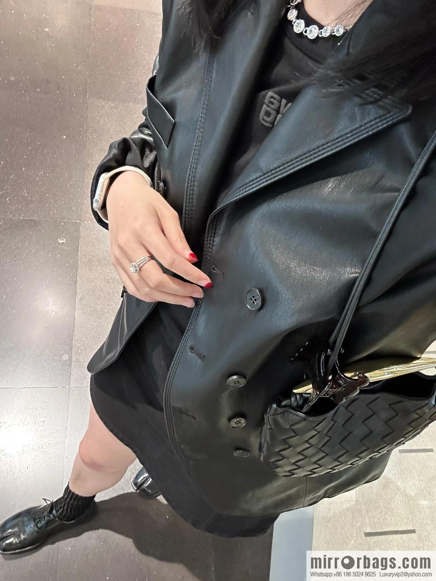 BV Mini Sardine Crossbody Bag 744267 Black