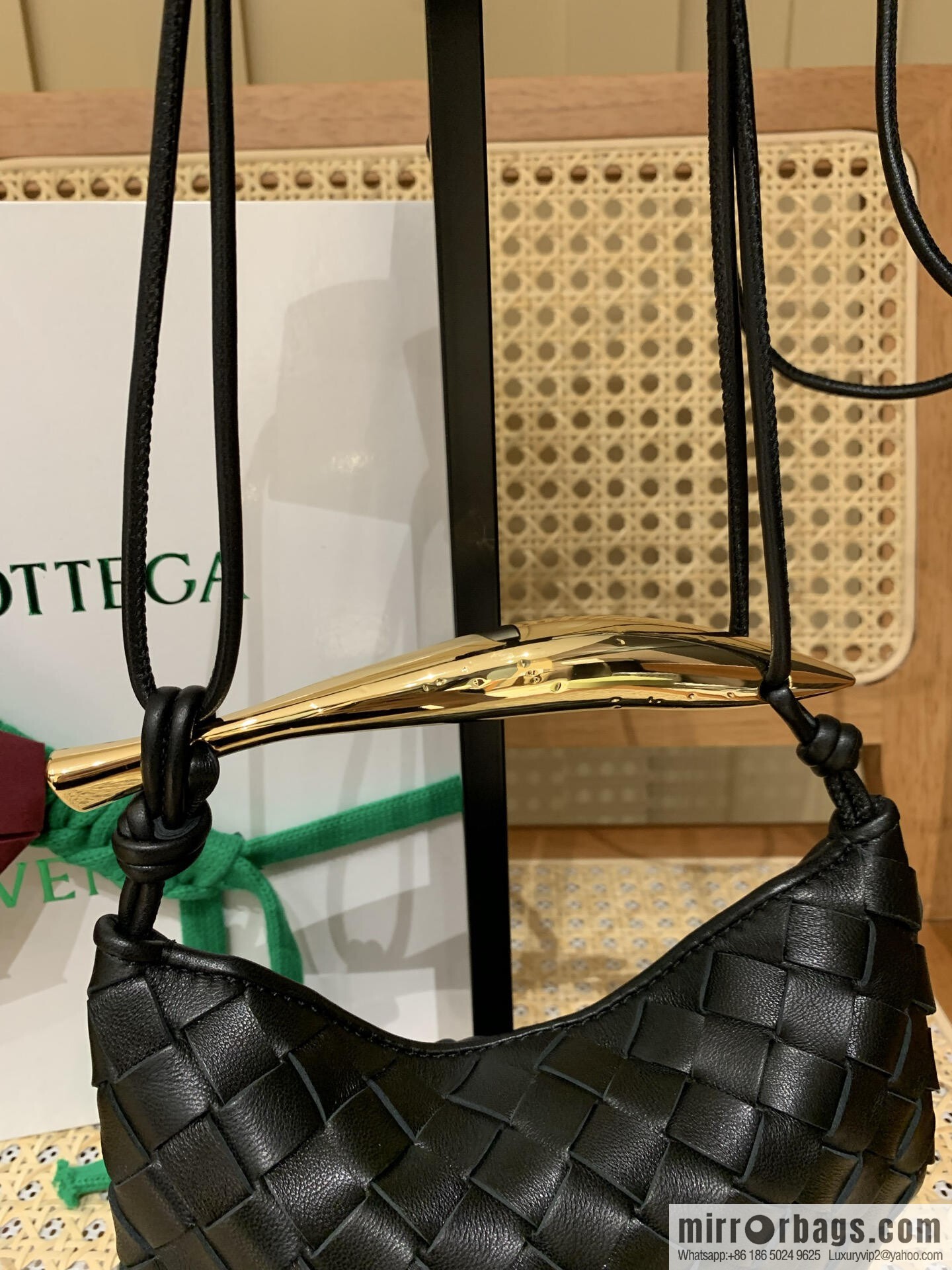 BV Mini Sardine Crossbody Bag 744267 Black
