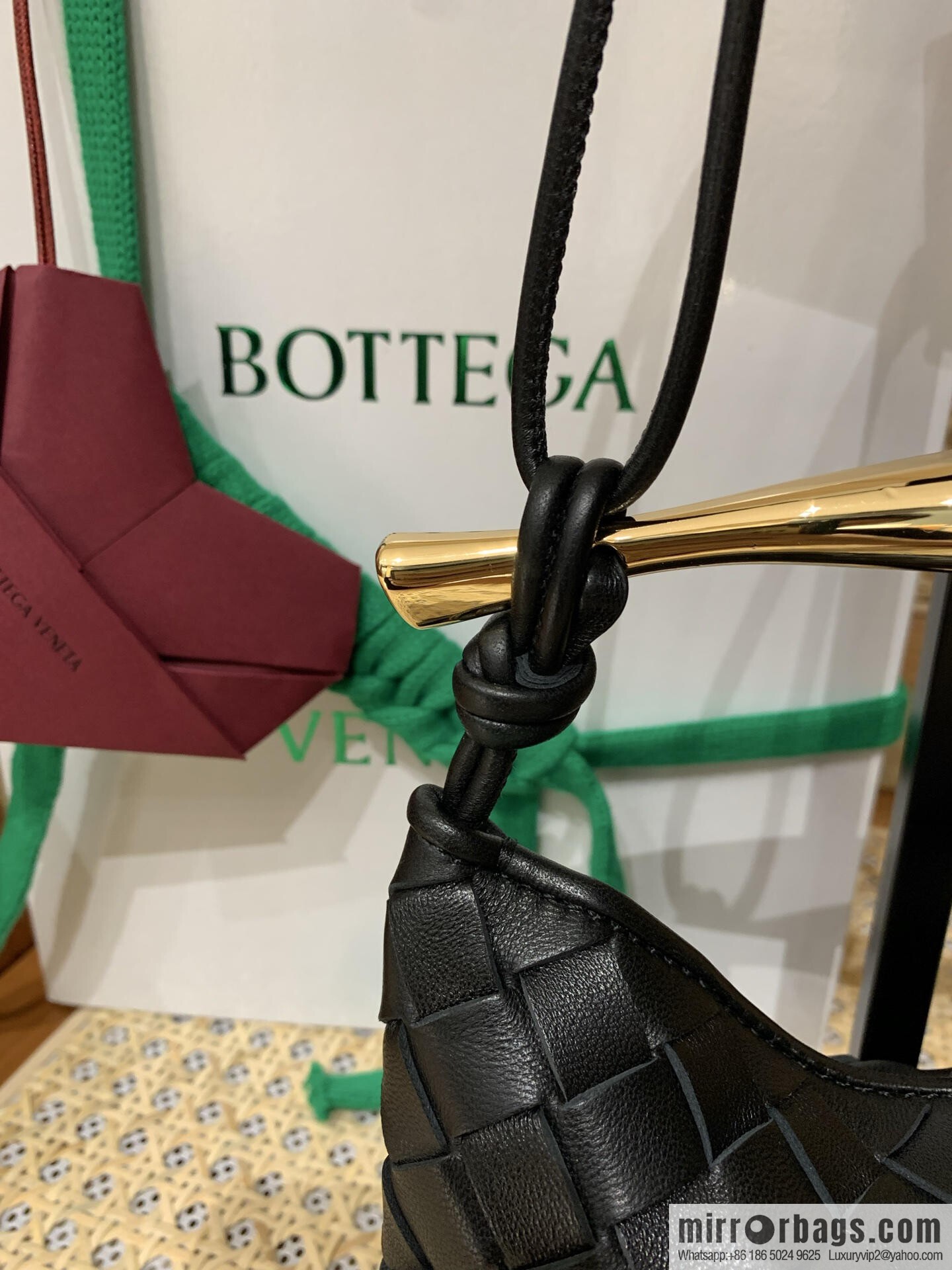 BV Mini Sardine Crossbody Bag 744267 Black