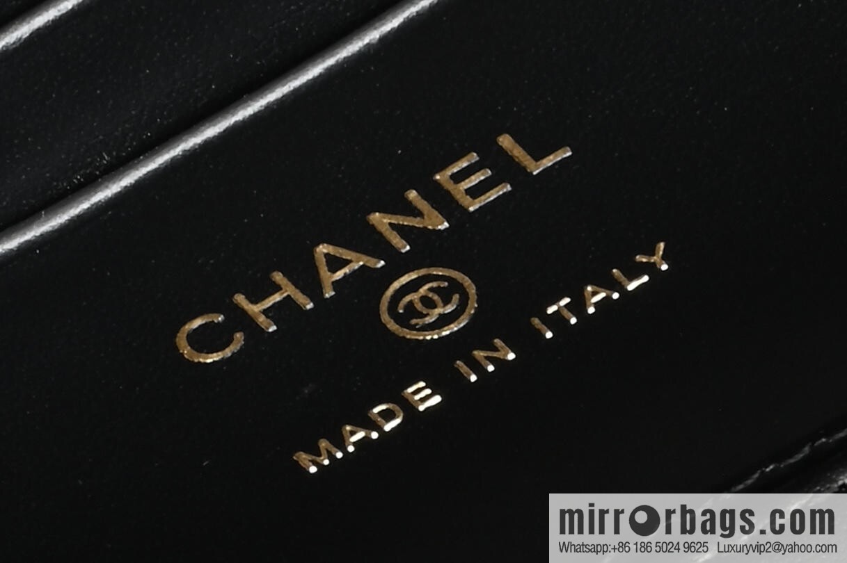 CHANEL 25C Small Ball Portable Long Box, Black ♥ AP4404