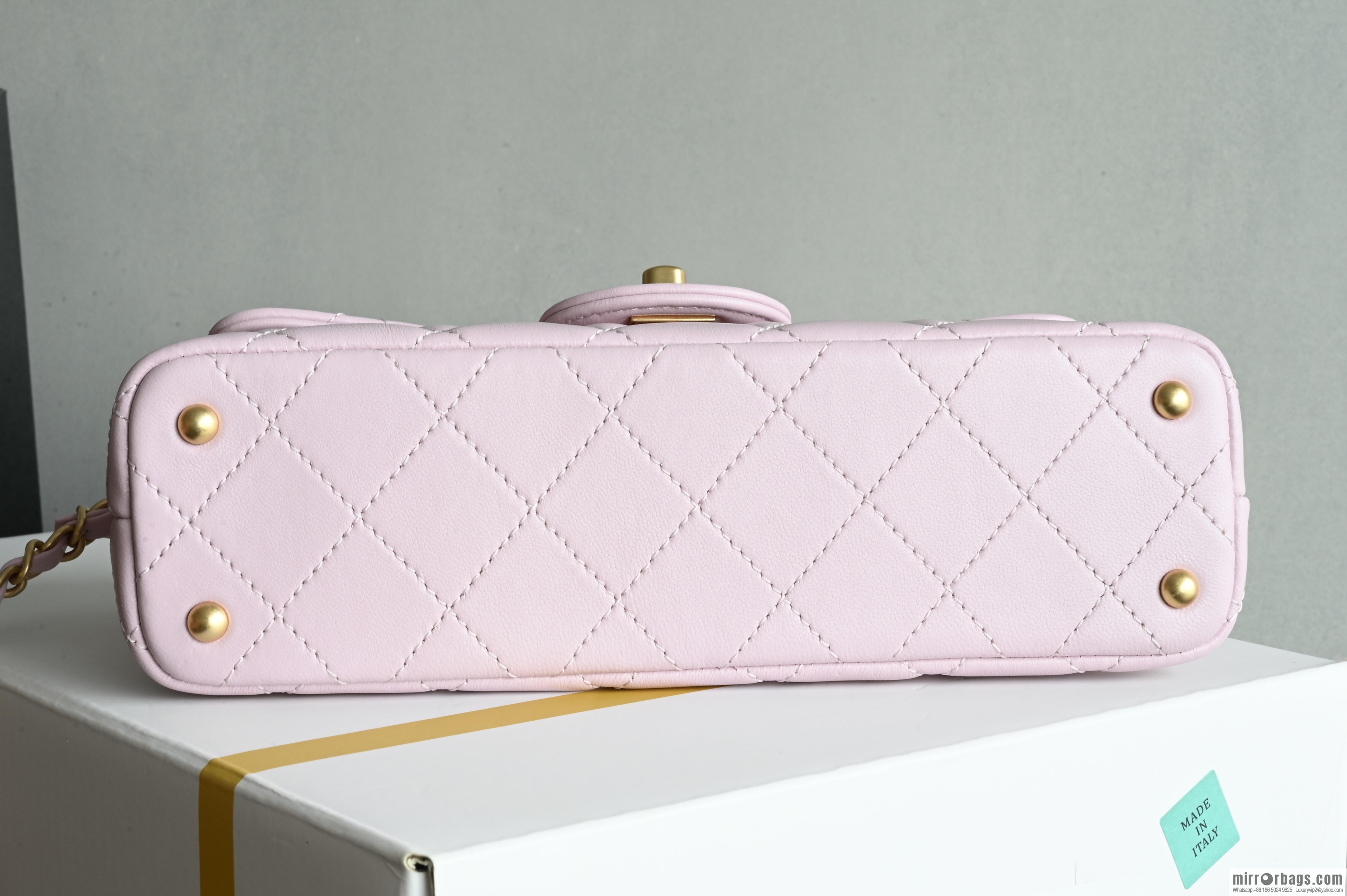 CHANEL Handle Kelly Horizontal Small AS5354 Pink