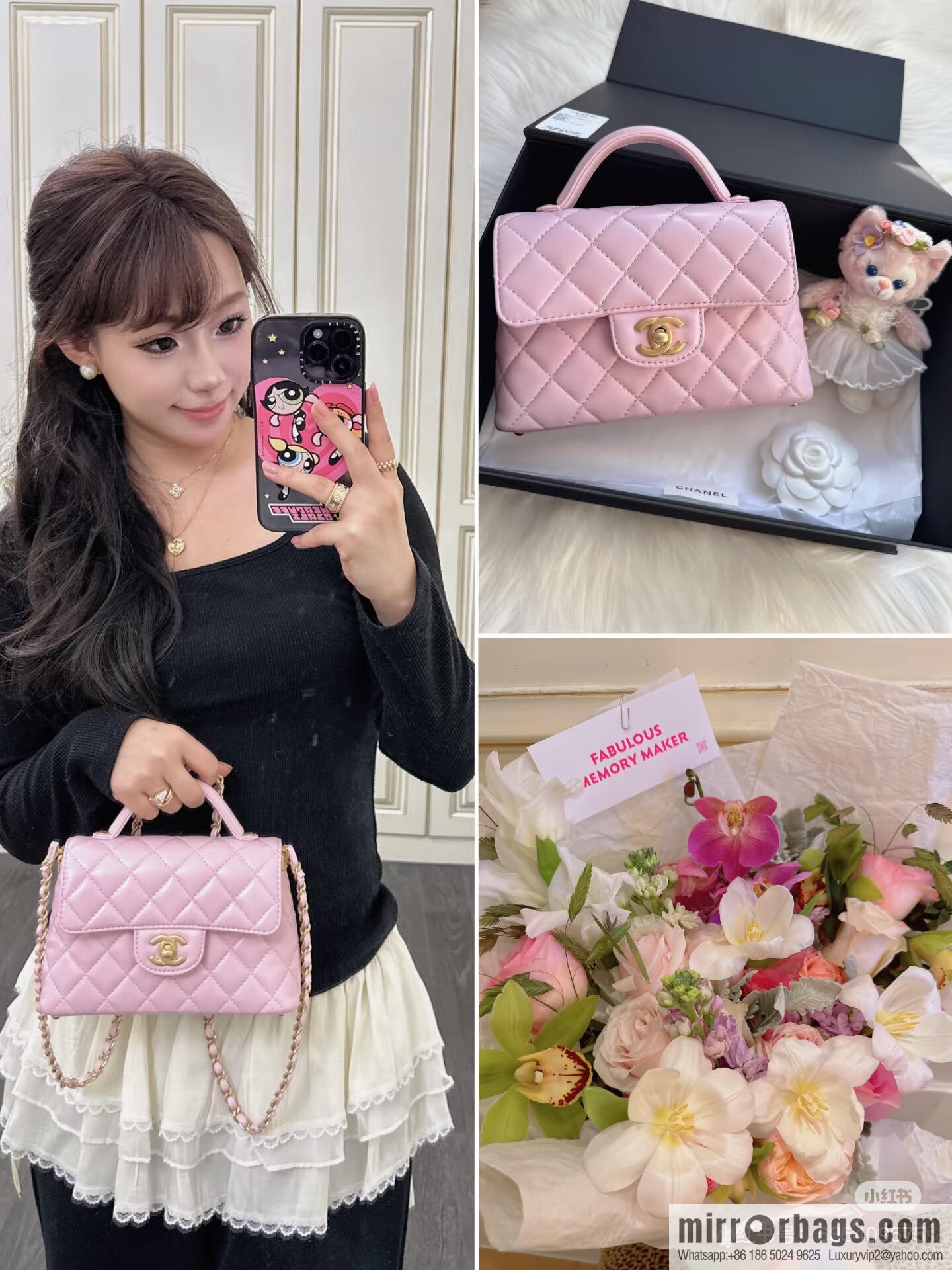 CHANEL Handle Kelly S AS5355 Pink