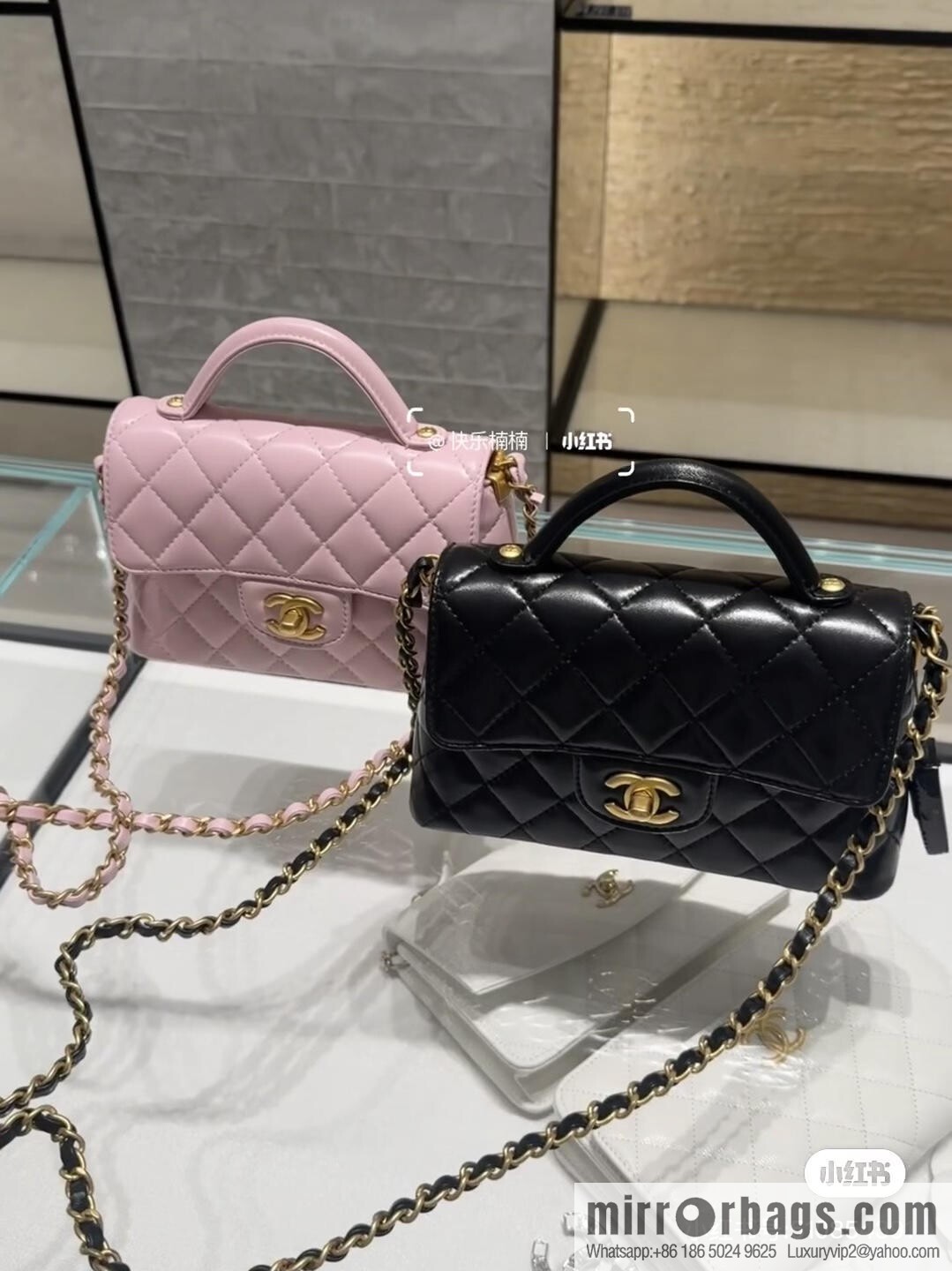 CHANEL Handle Kelly S AS5355 Pink