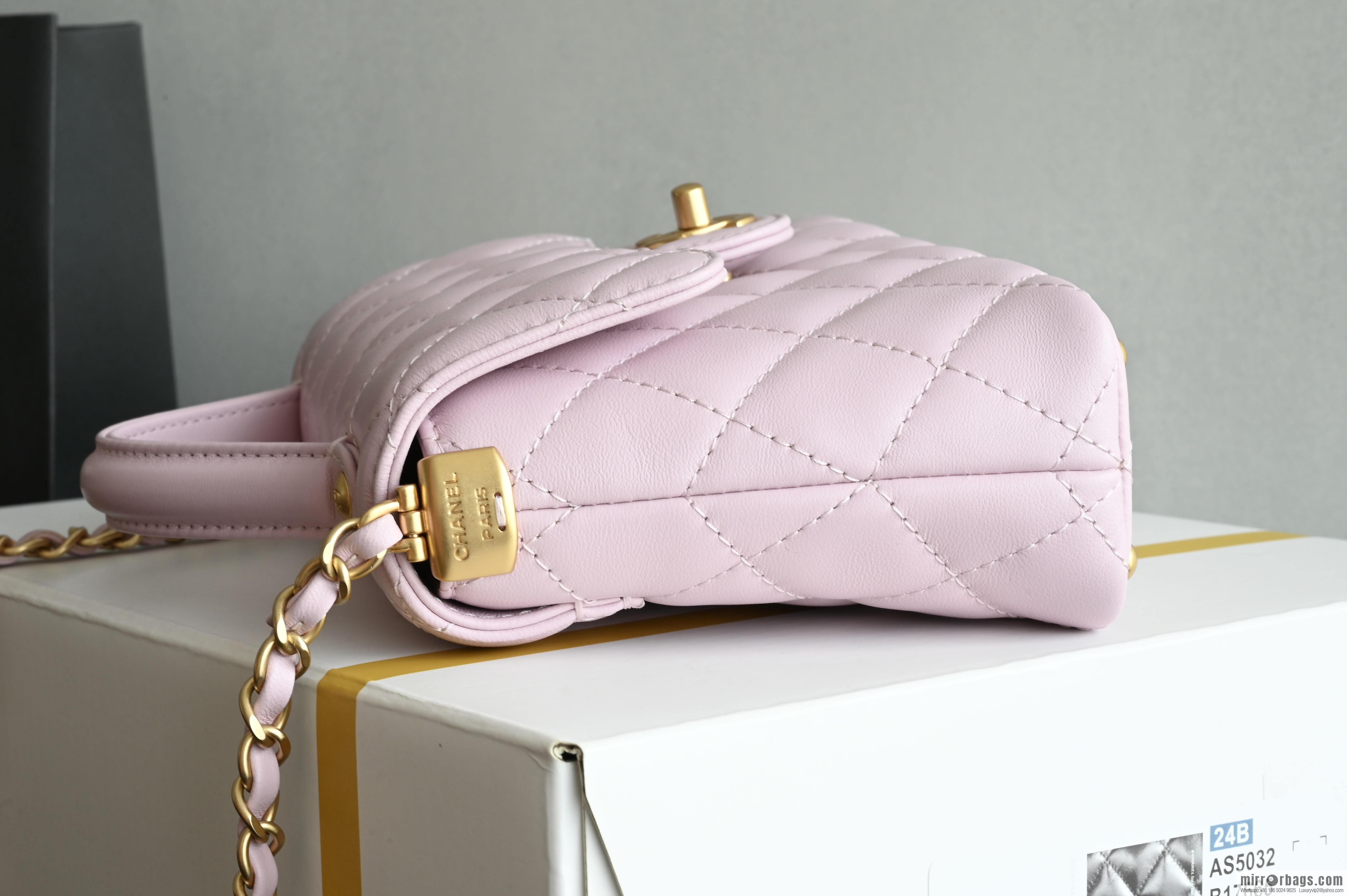 CHANEL Handle Kelly S AS5355 Pink