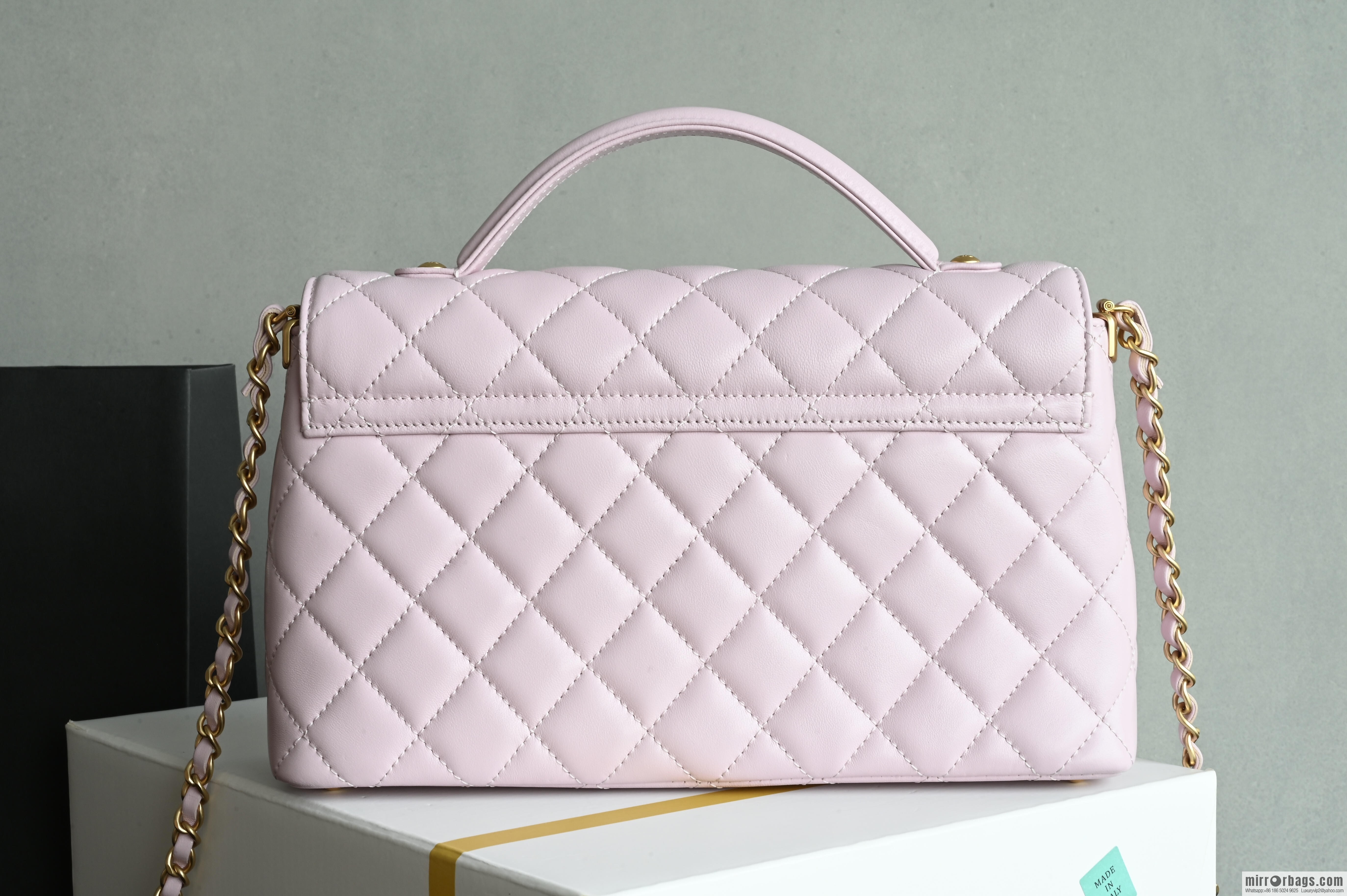 CHANEL Handle Kelly Large AS5356 Pink