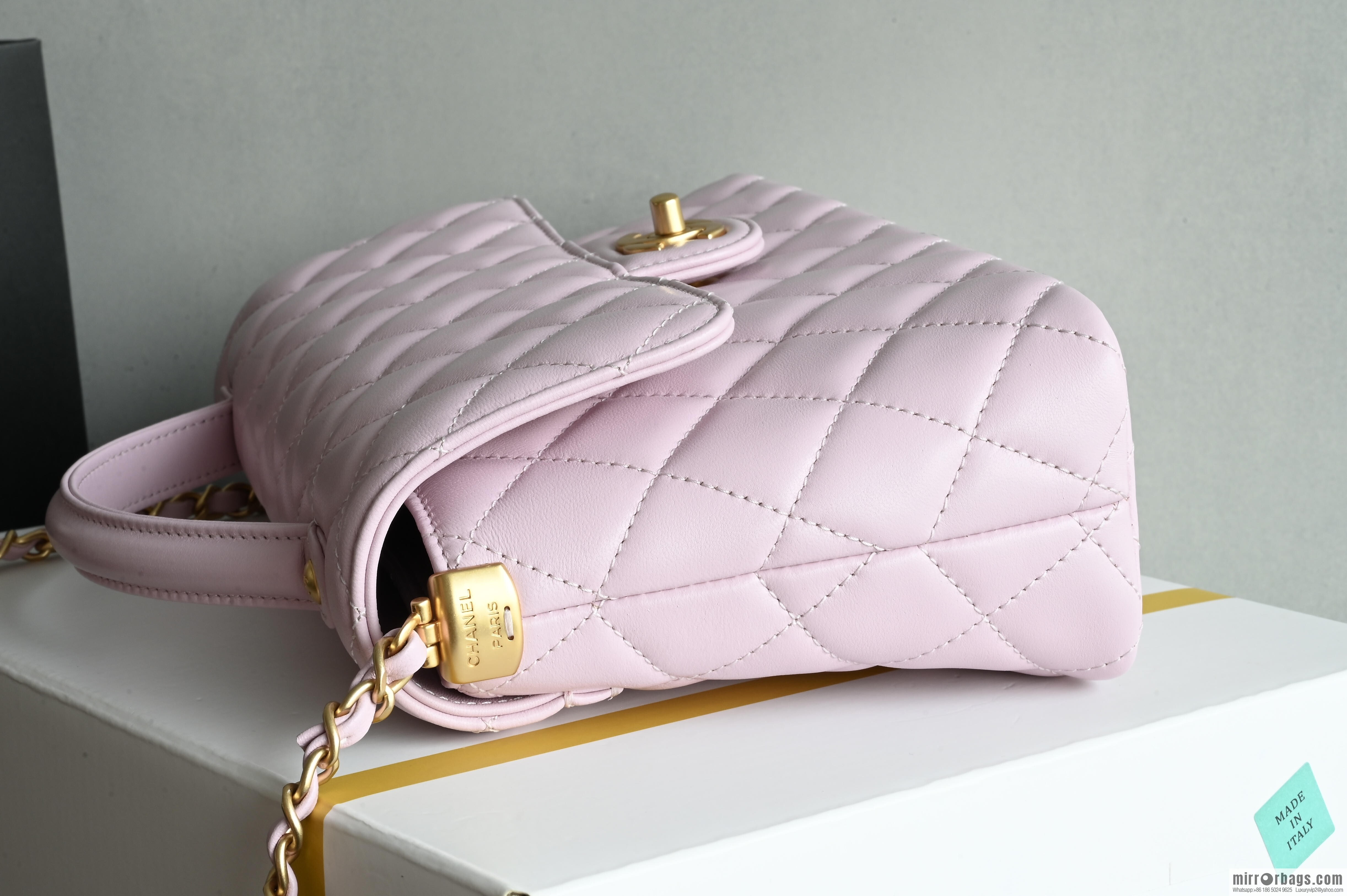 CHANEL Handle Kelly Large AS5356 Pink