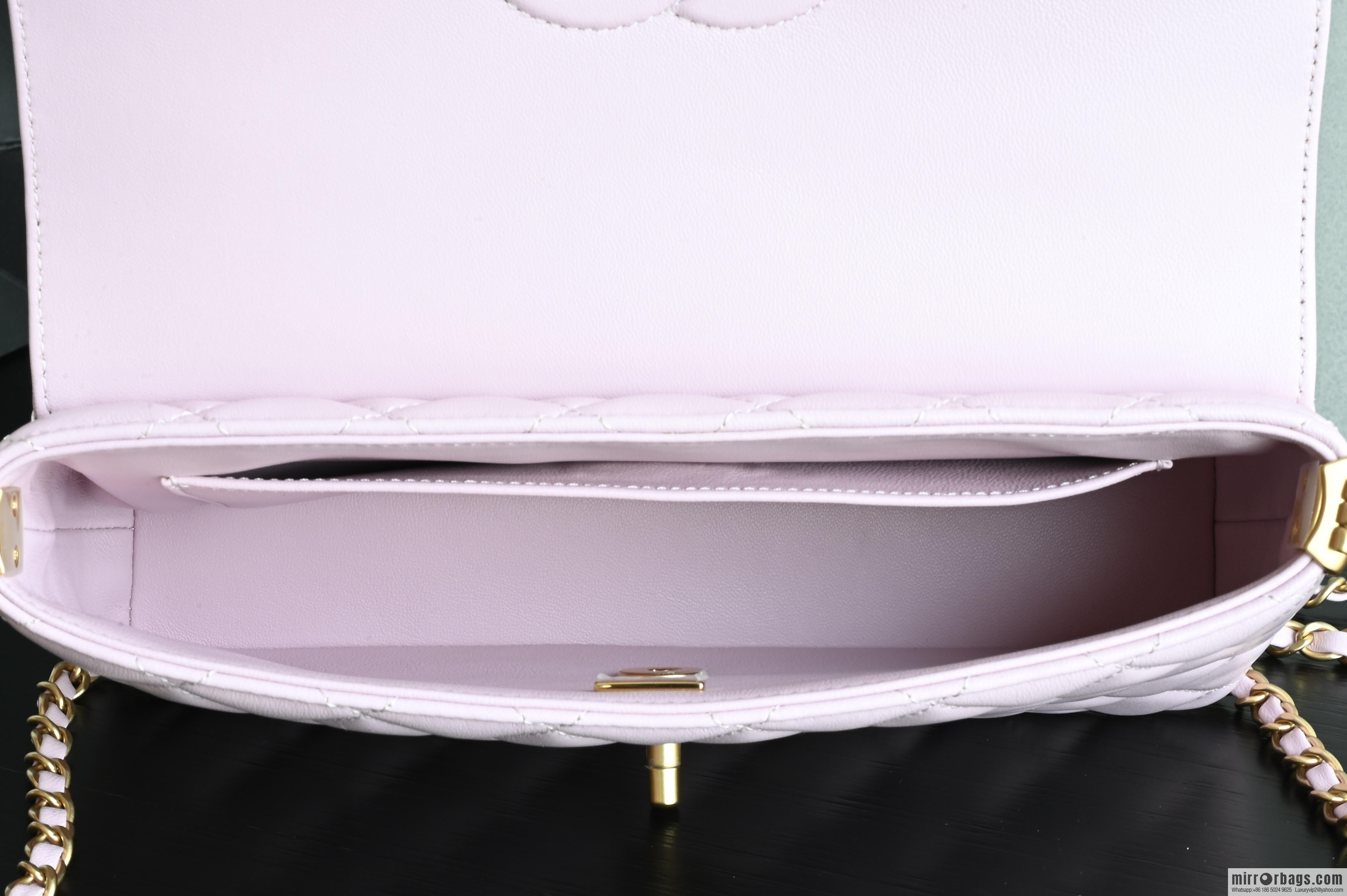 CHANEL Handle Kelly Large AS5356 Pink