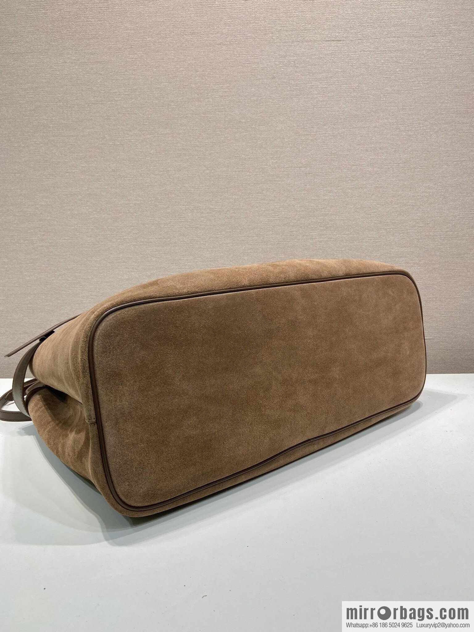 PRADA new men's bag 1BG126 extra large suede