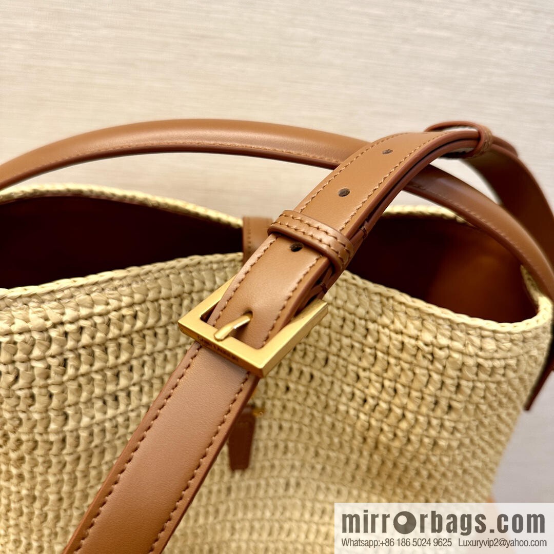 YSL woven bucket bag _ 773991 natural color