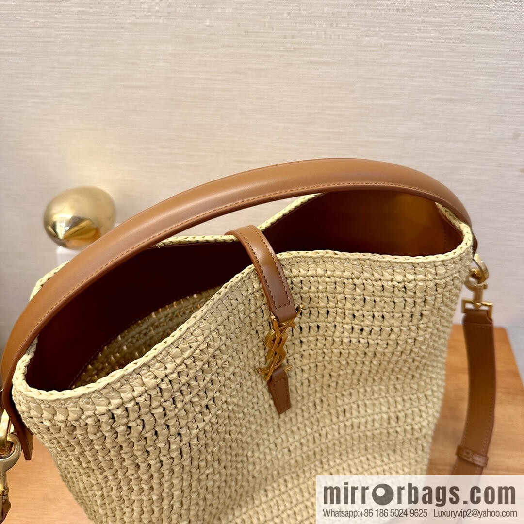 YSL woven bucket bag _ 773991 natural color