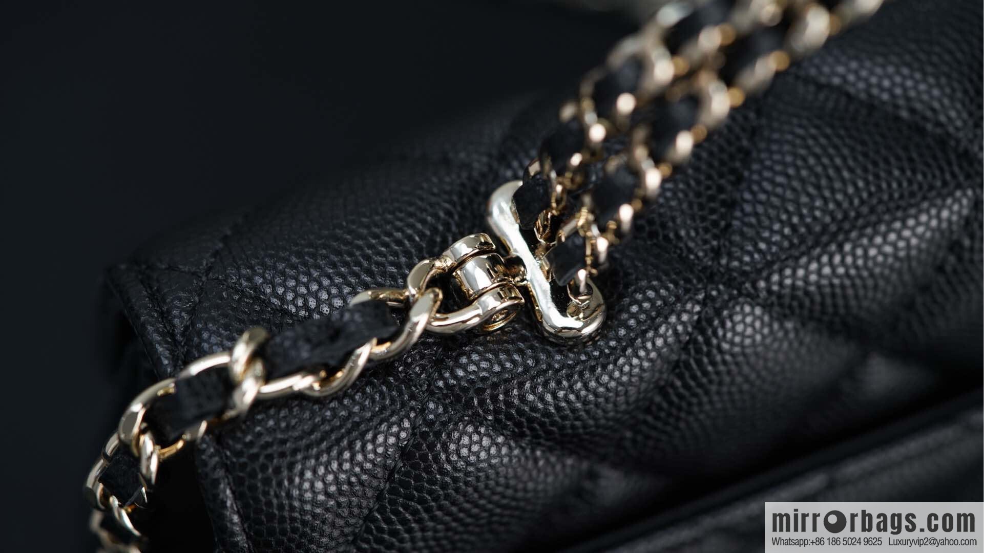 CHANEL 25s Cross Handle Black Gold 🐂 Horizontal AP3238