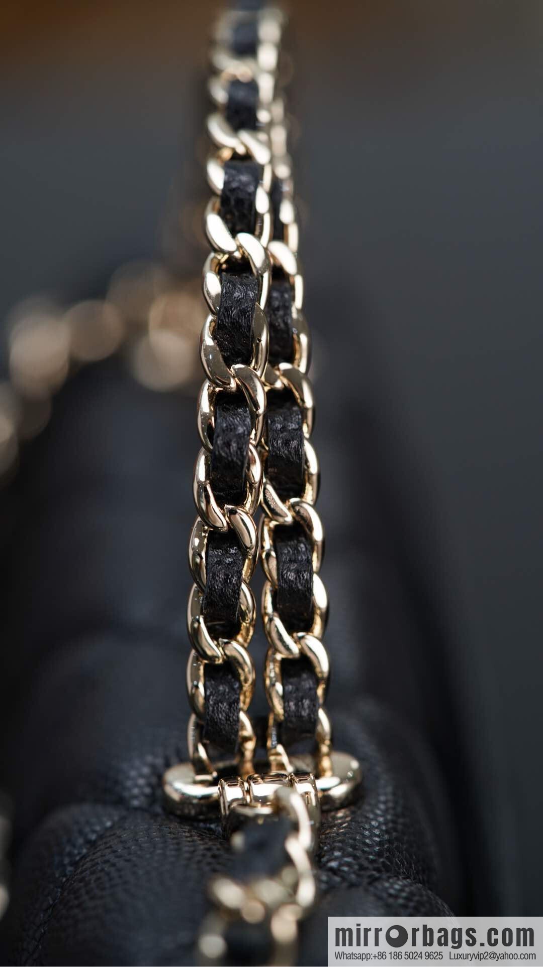 CHANEL 25s Cross Handle Black Gold 🐂 Horizontal AP3238
