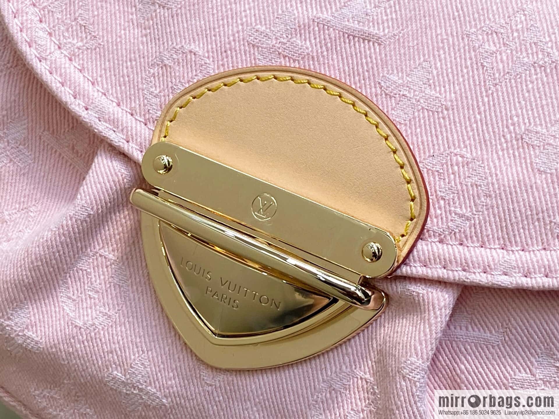[Boutique‑grade] M13347 pink, denim underarm bag, shoulder bag, SUNSET handbag.