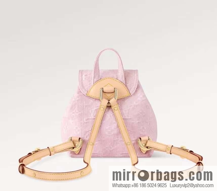 [Boutique‑grade] M13031 pink, denim backpack Venice backpack