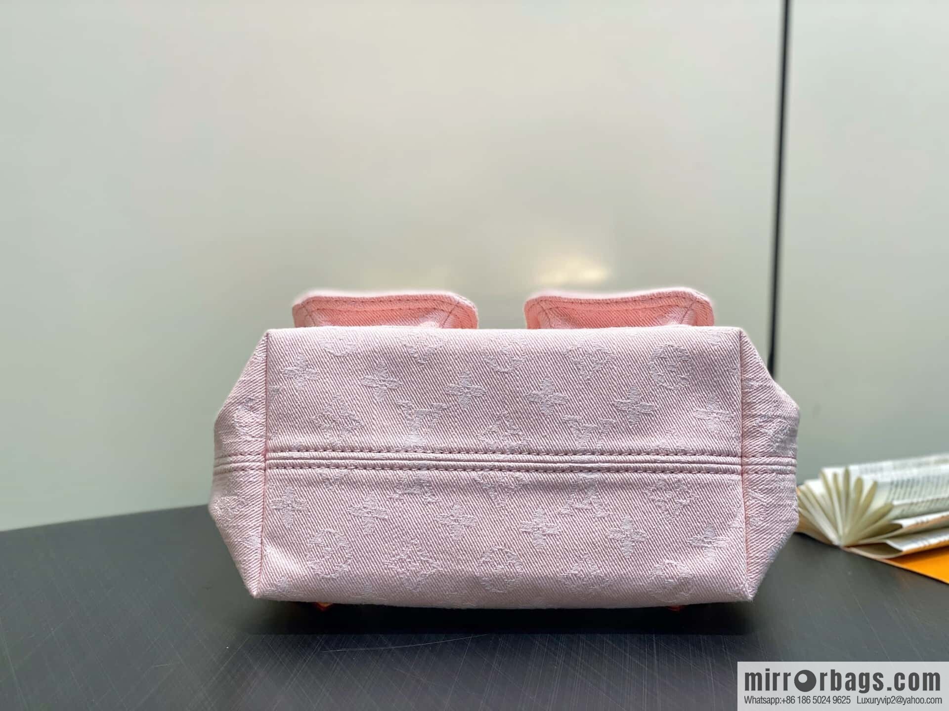 [Boutique‑grade] M13031 pink, denim backpack Venice backpack