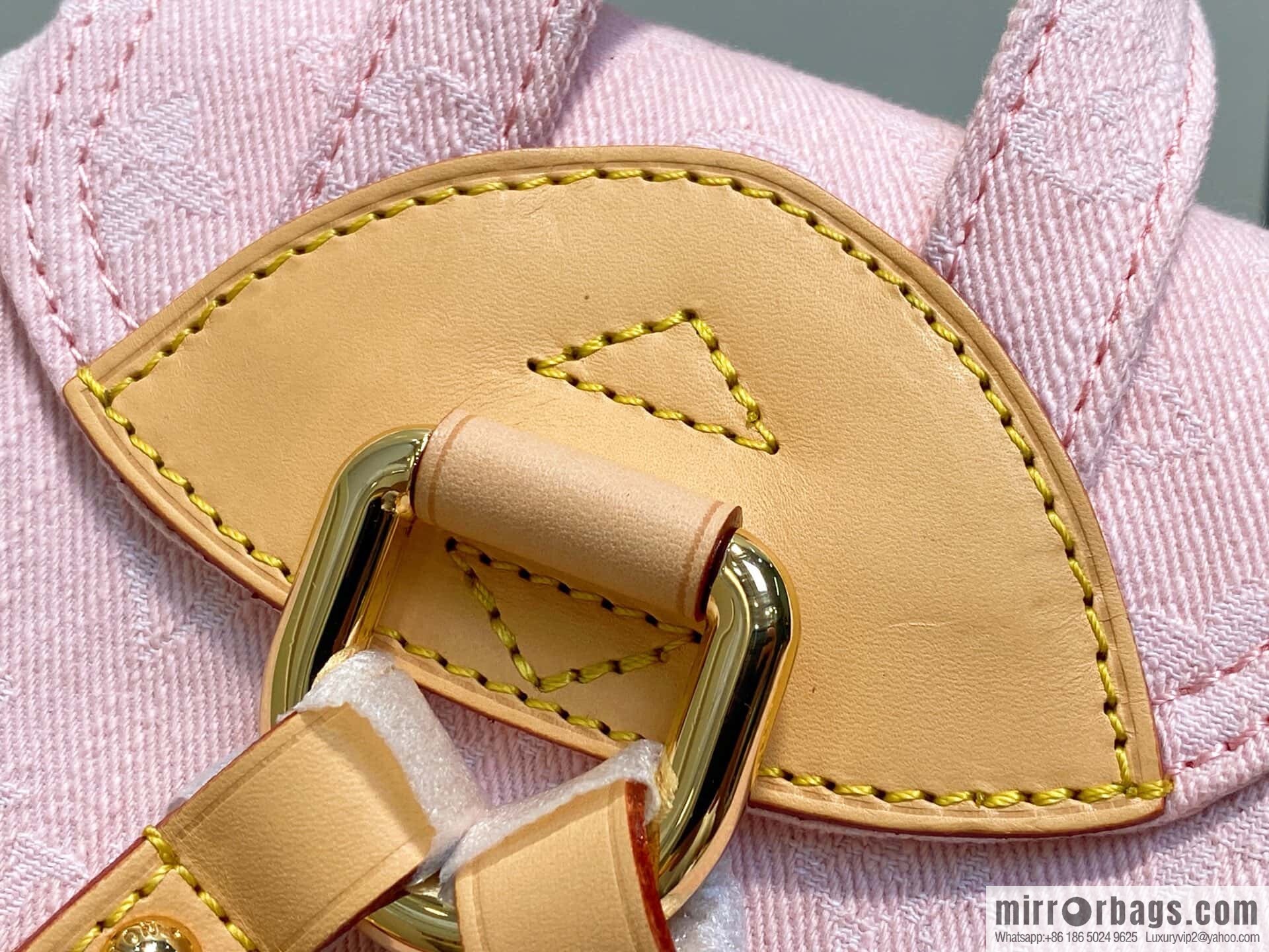 [Boutique‑grade] M13031 pink, denim backpack Venice backpack