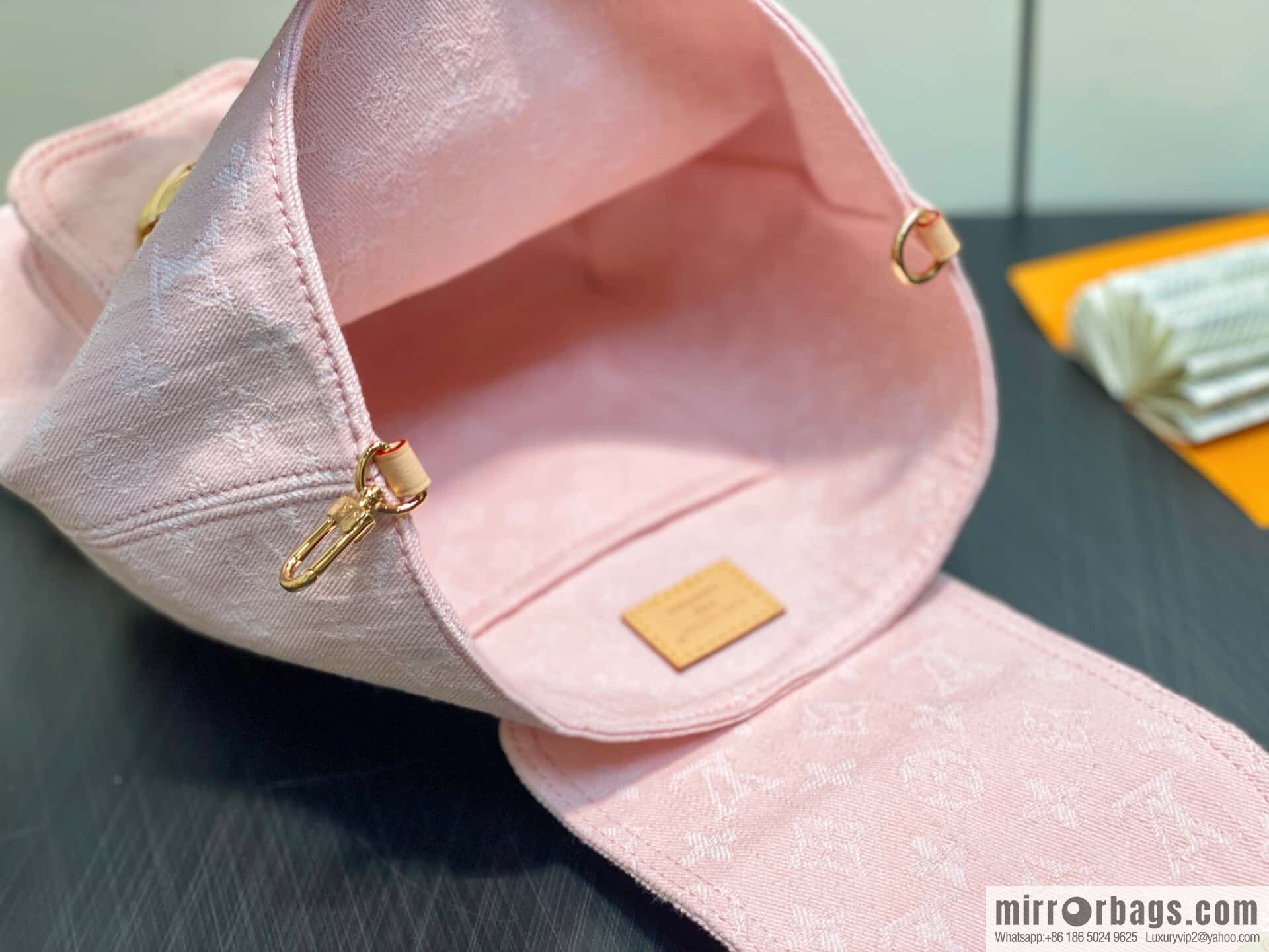 [Boutique‑grade] M13031 pink, denim backpack Venice backpack