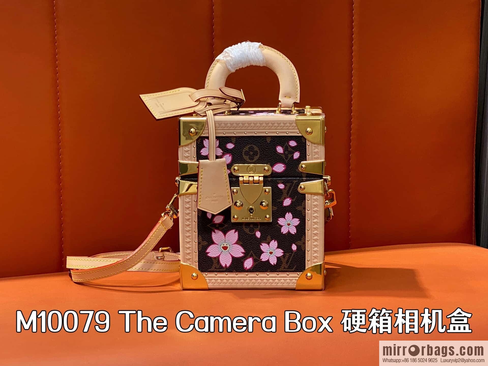 [Boutique‑grade] M13562 light blue flower, box bag, box WALLET TRUNK TAIGARAMA handbag