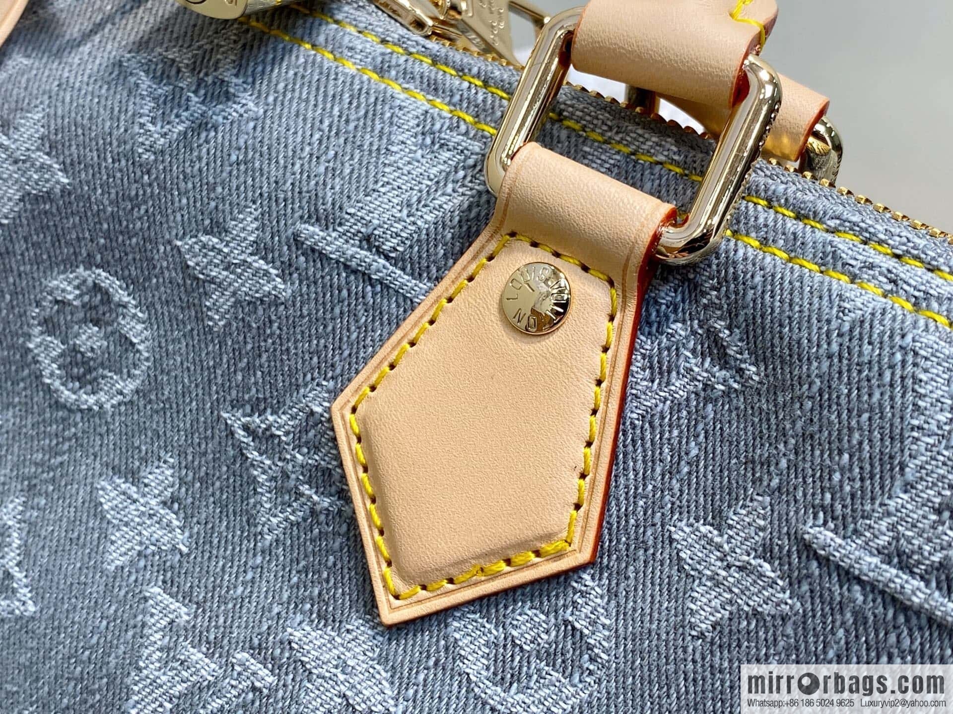 [Boutique‑grade] M13344 gray, denim speedy pillow bag SPEEDY SOFT 30 handbag