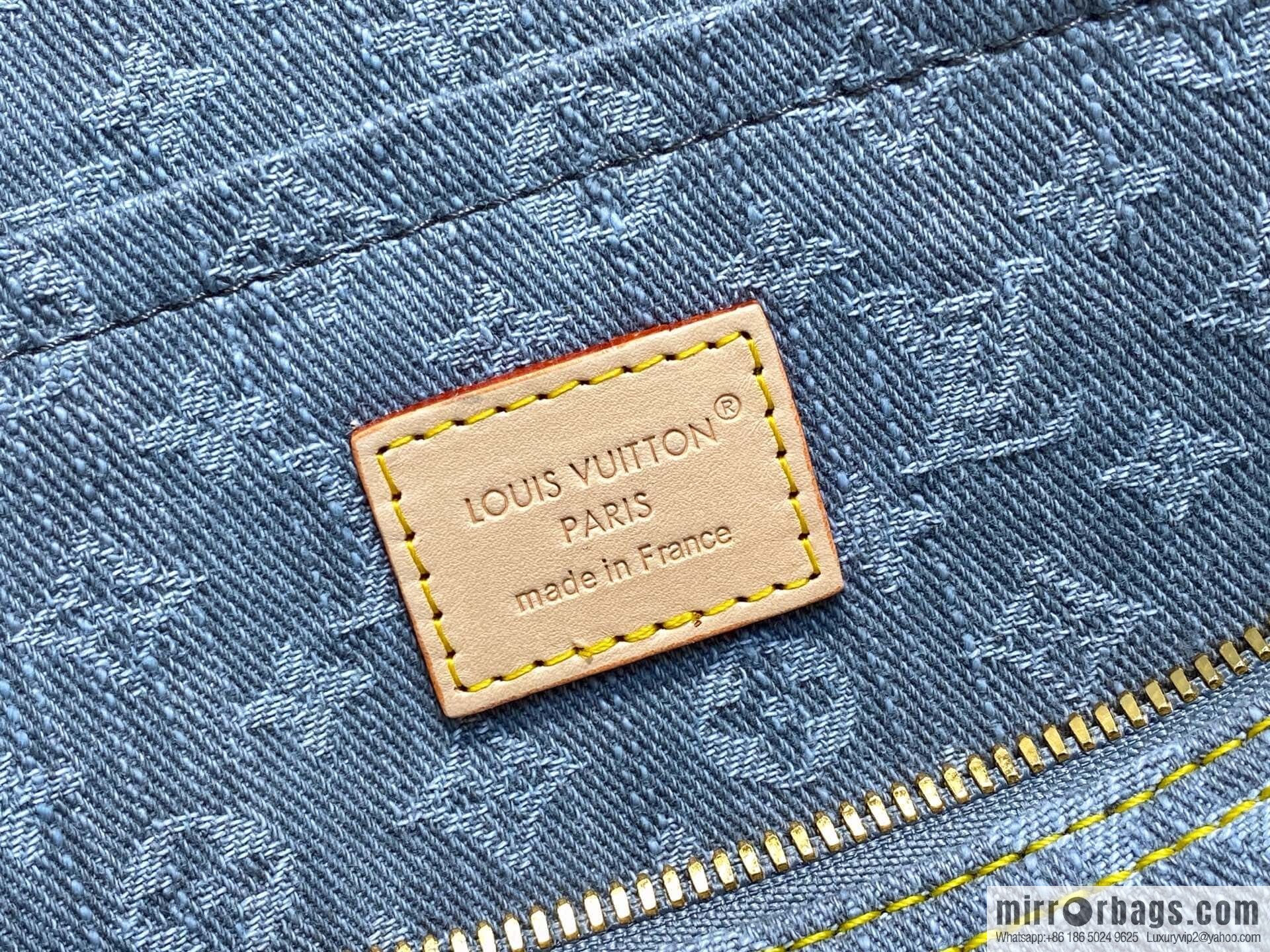 [Boutique‑grade] M13344 gray, denim speedy pillow bag SPEEDY SOFT 30 handbag