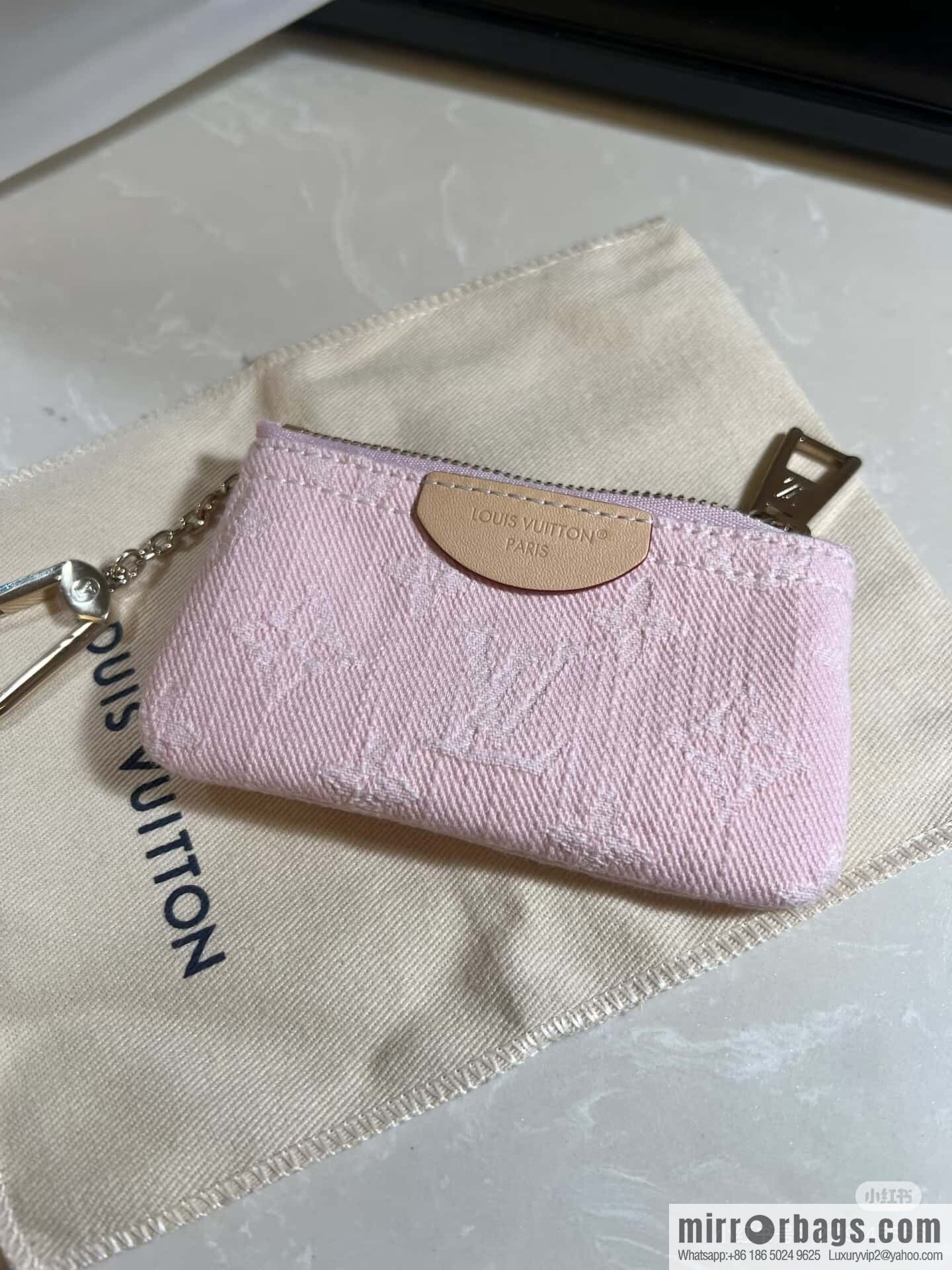[Boutique‑grade] M13208 gray, denim denim key bag wallet