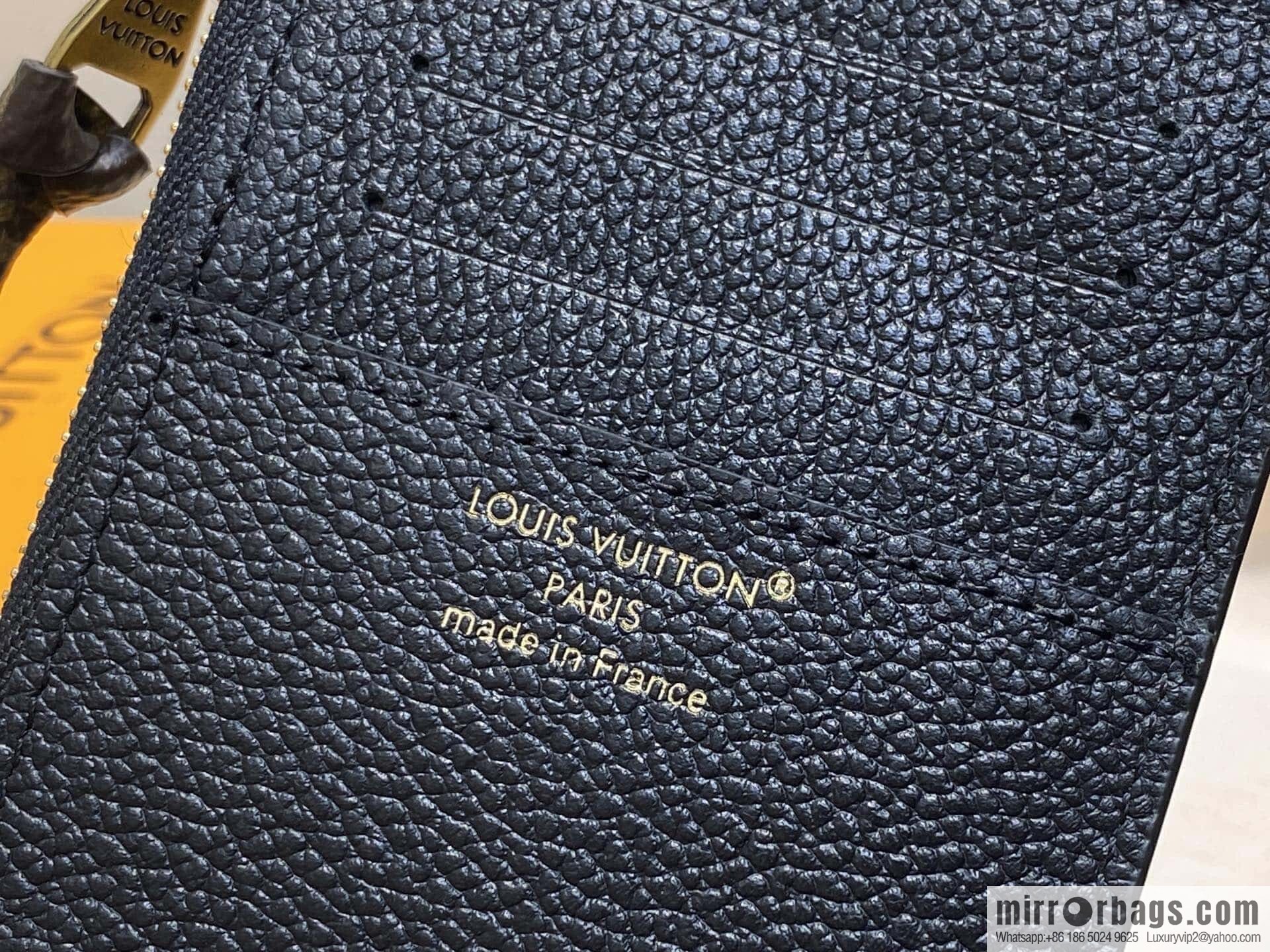 [Boutique‑grade] M14550 black, full leather card bag change bag, the new LOW KEY zipper card clip of the season M14551 brown