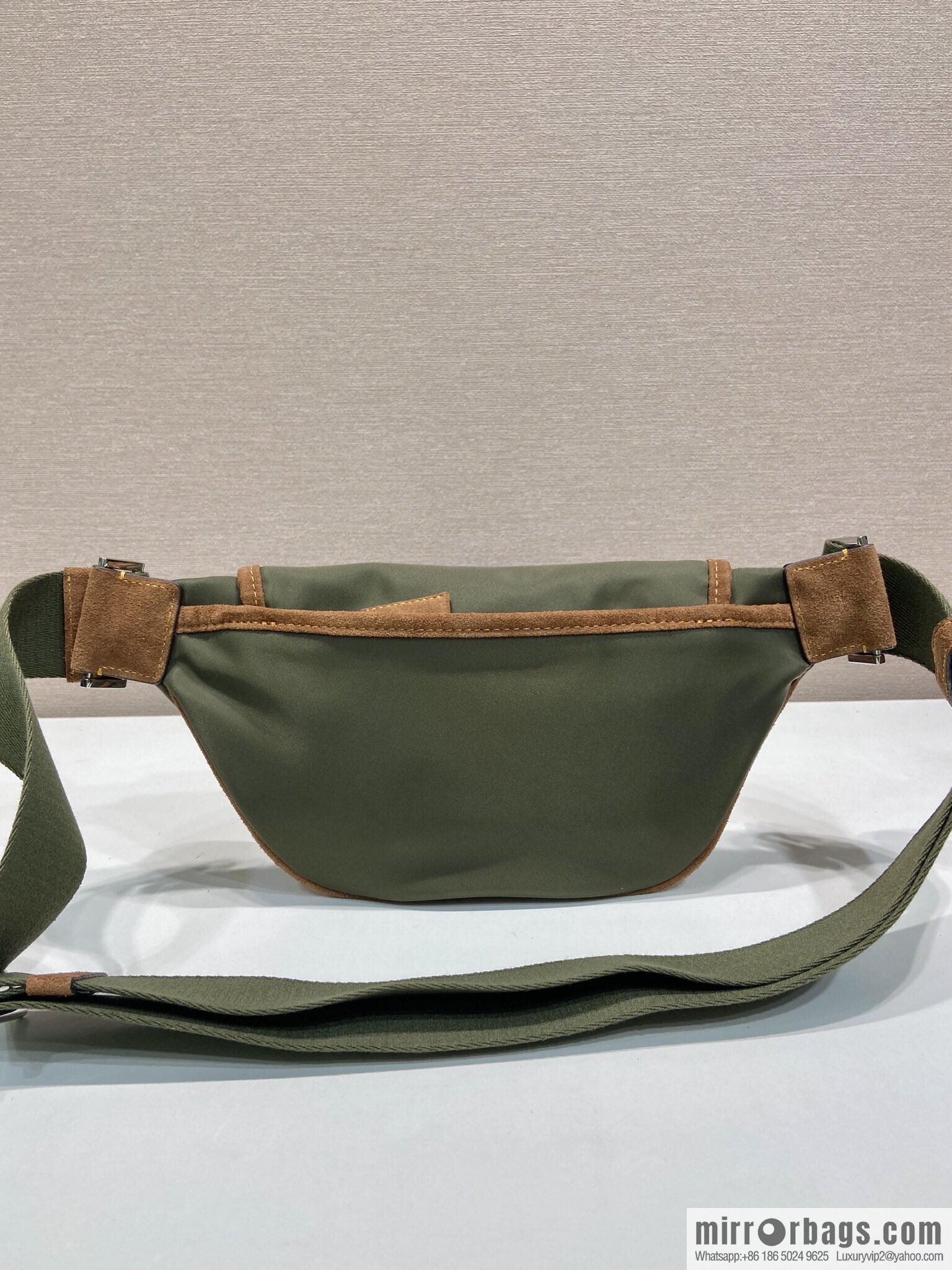 PRADA new fanny pack 2VH176 musk green