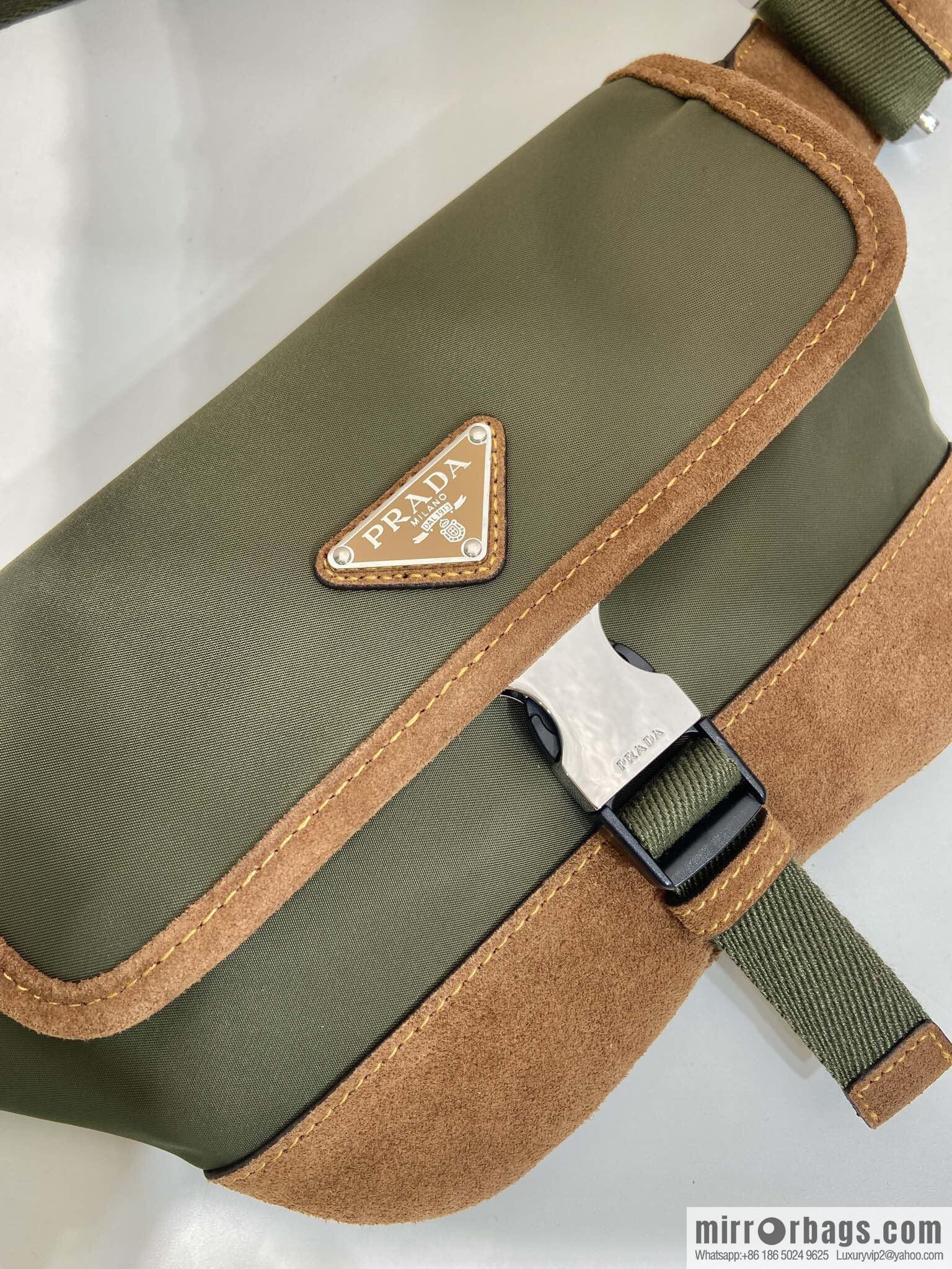 PRADA new fanny pack 2VH176 musk green