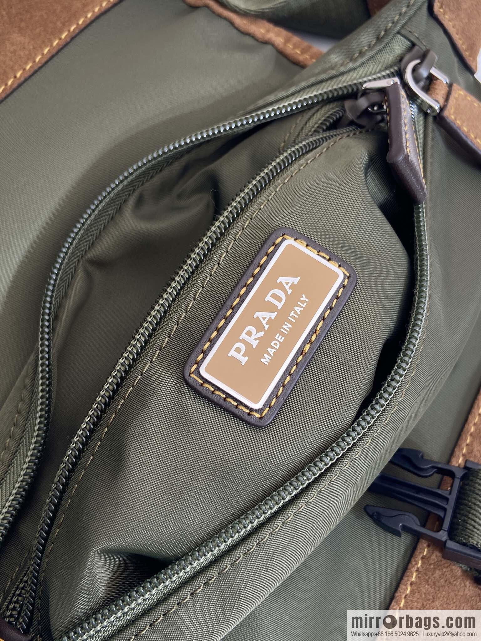 PRADA new fanny pack 2VH176 musk green