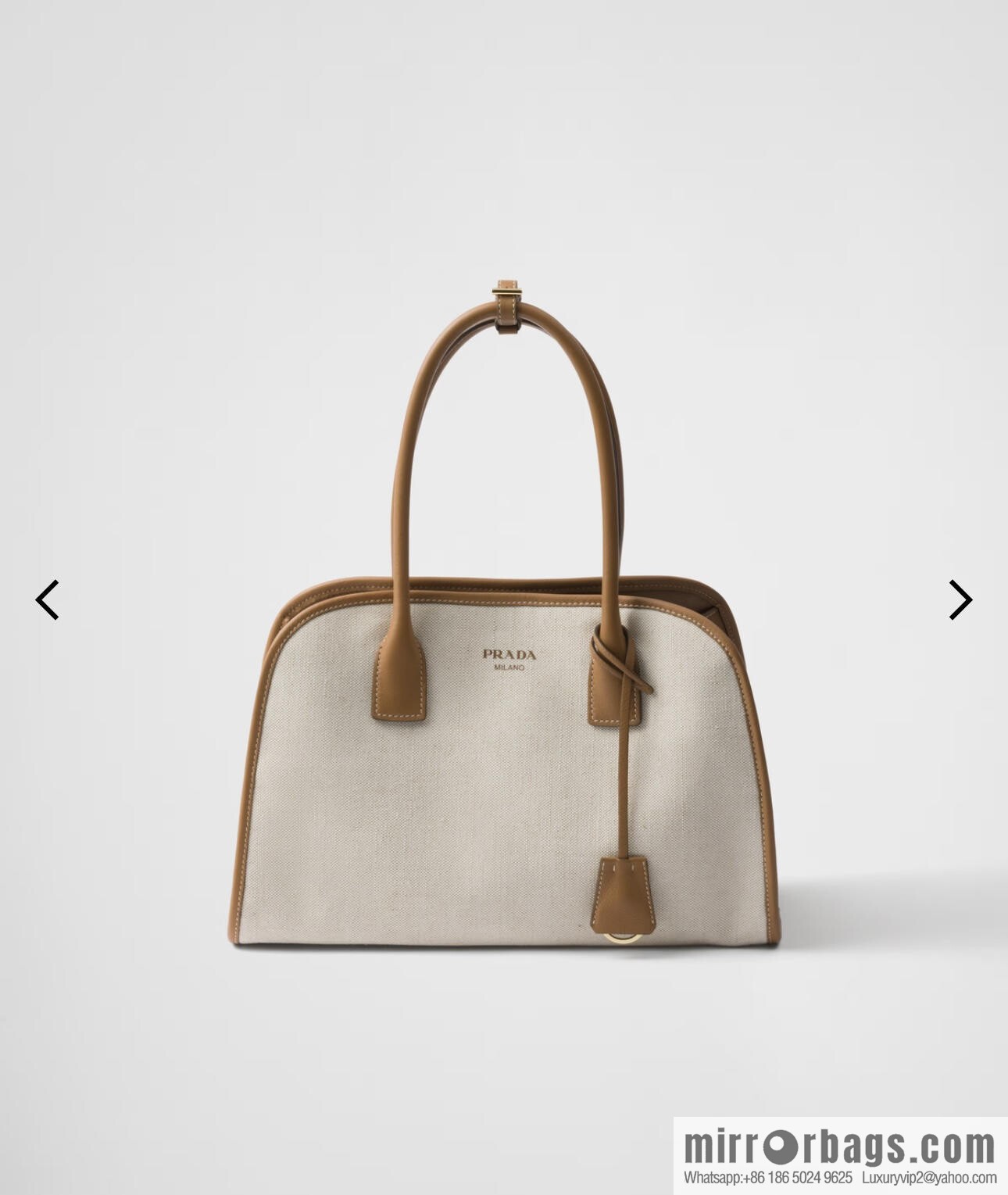 PRADA's new tote bag 1BG572 brown