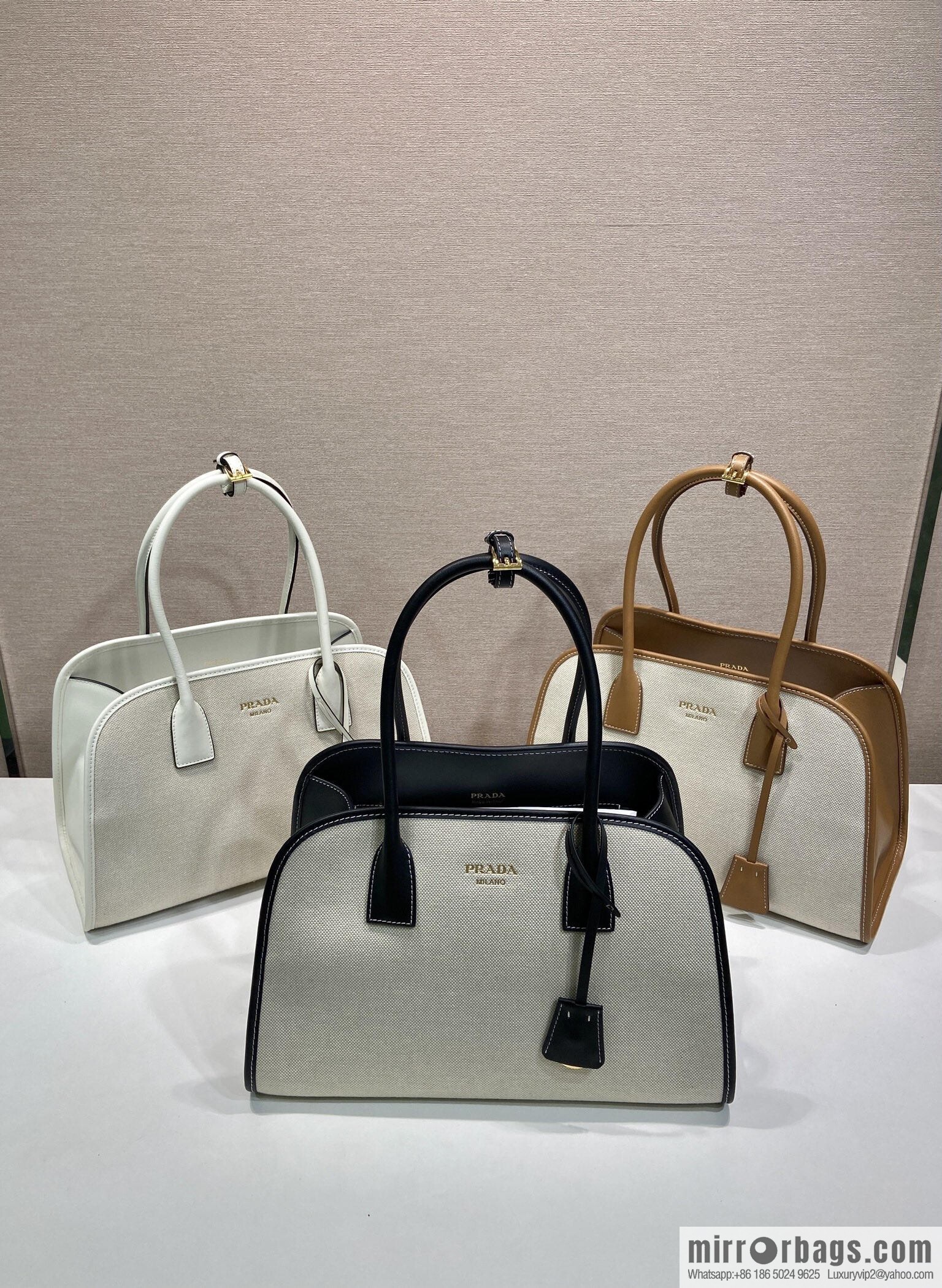 PRADA's new tote bag 1BG572 brown