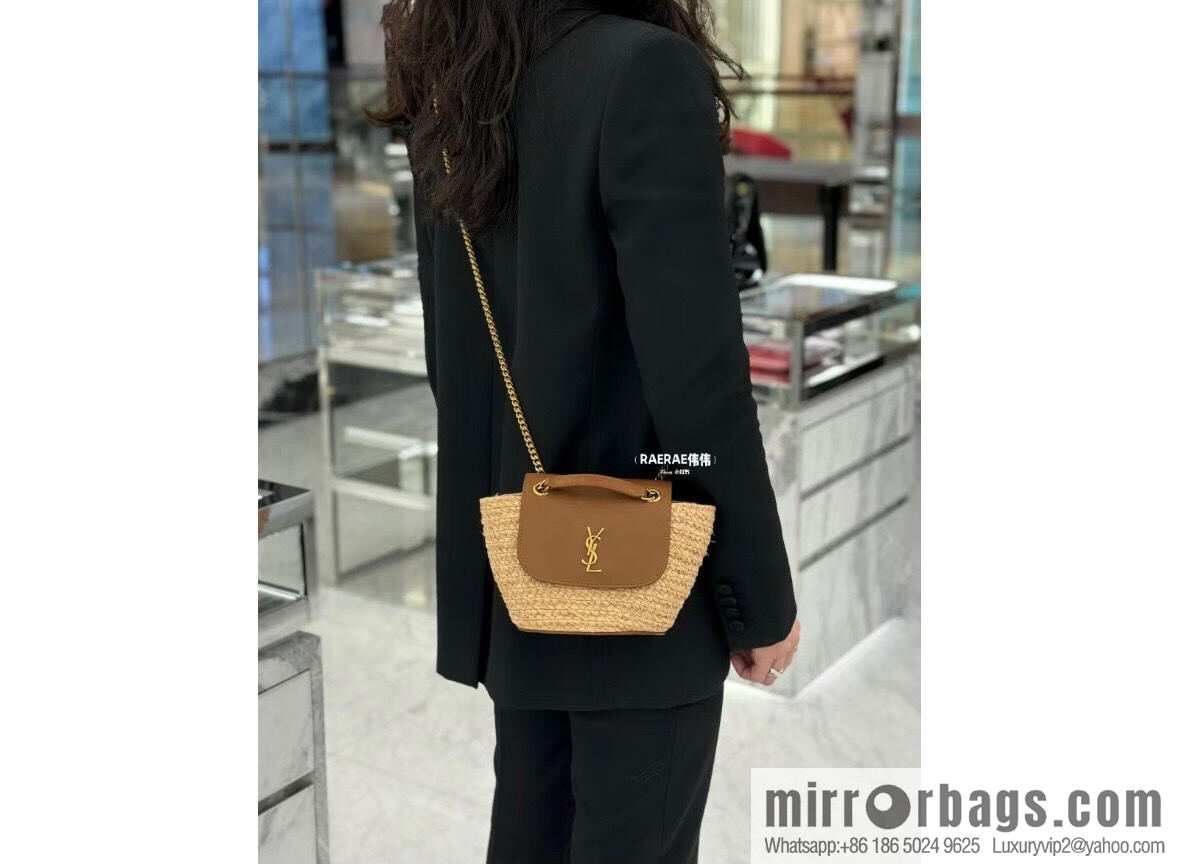 YSL 𝗠𝗜𝗡𝗜 𝗠𝗔𝗡𝗢𝗡 raffia 774269