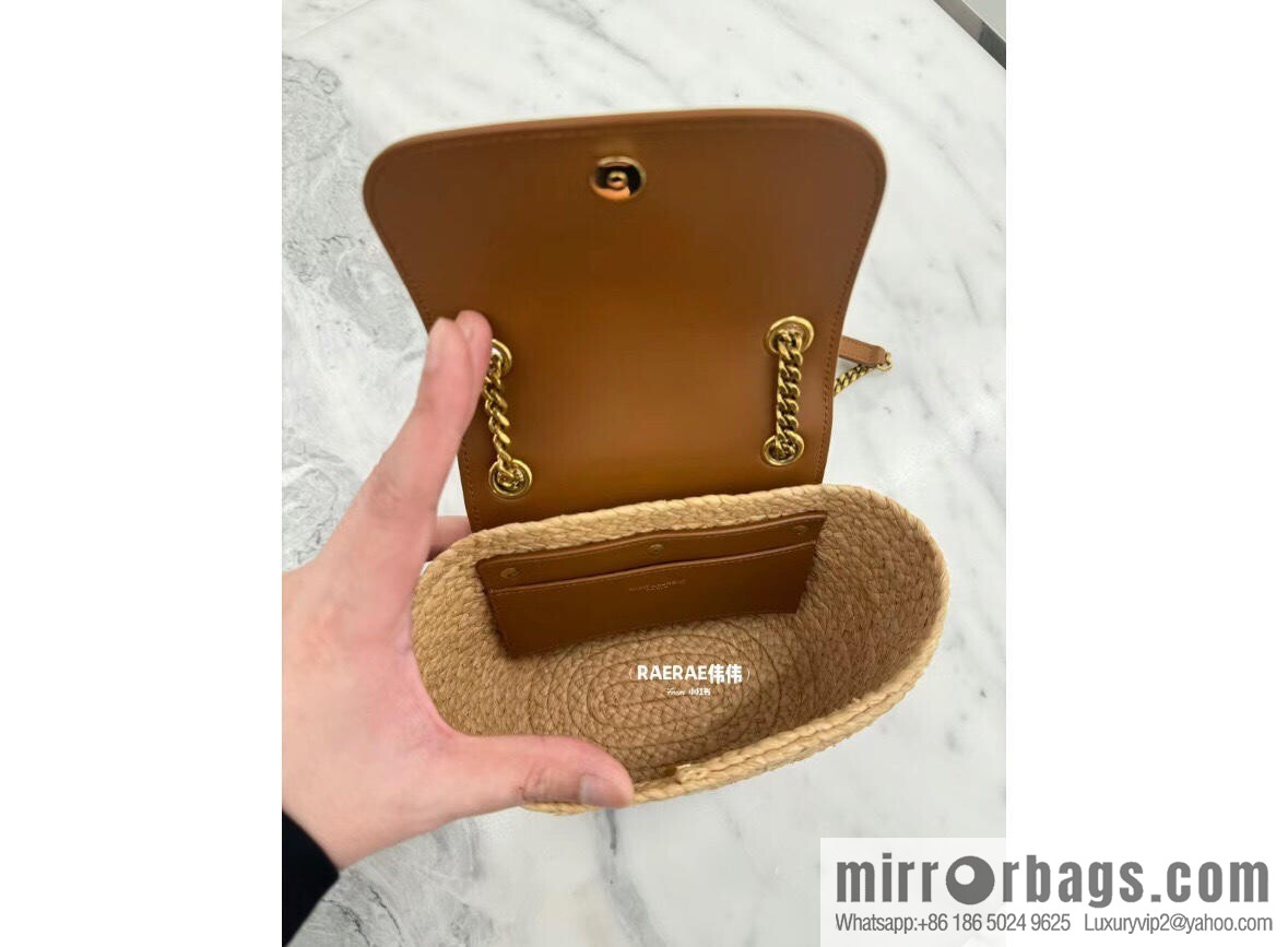 YSL 𝗠𝗜𝗡𝗜 𝗠𝗔𝗡𝗢𝗡 raffia 774269