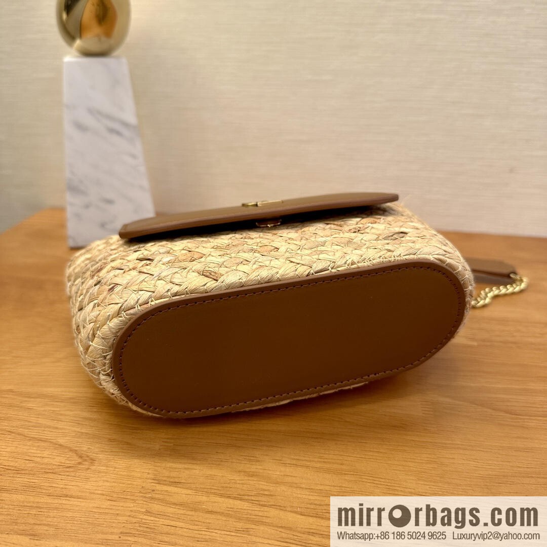 YSL 𝗠𝗜𝗡𝗜 𝗠𝗔𝗡𝗢𝗡 raffia 774269