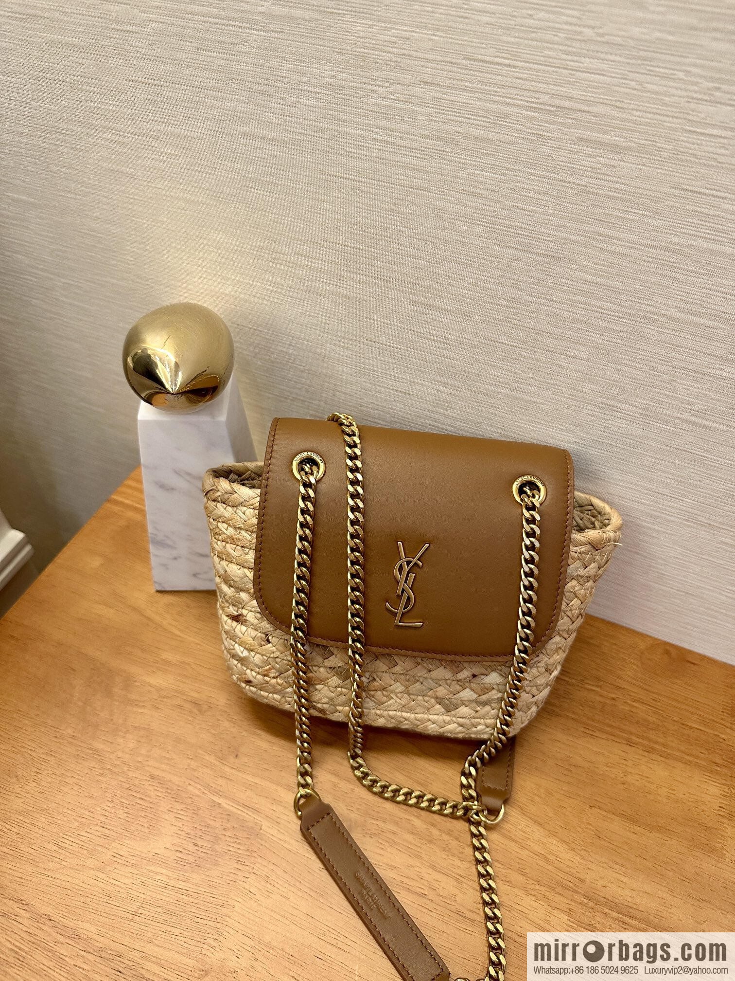 YSL 𝗠𝗜𝗡𝗜 𝗠𝗔𝗡𝗢𝗡 raffia 774269